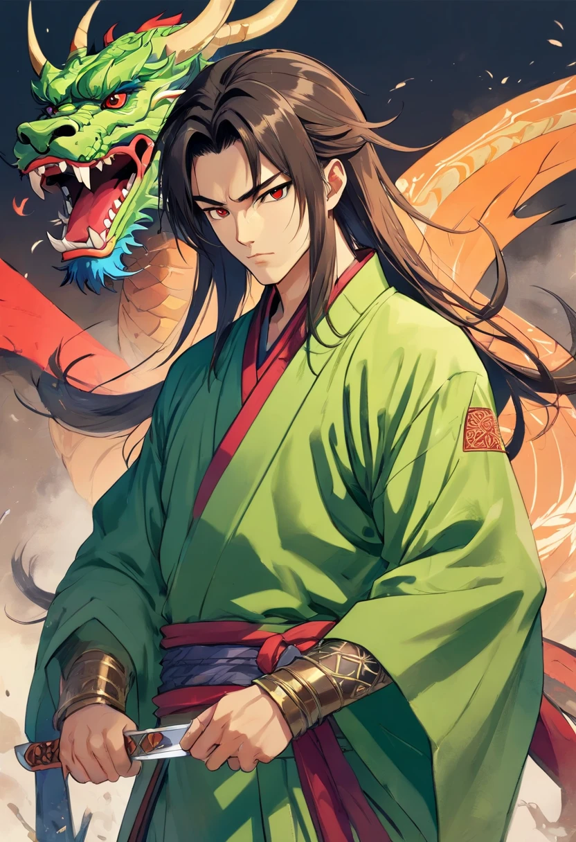 Rogue, 1male, use dragger, fasionlonghair, handsome , blackhairhightlightgreen, japan style, coolman, fantasy, earing, 24 yearold,thin, kind
