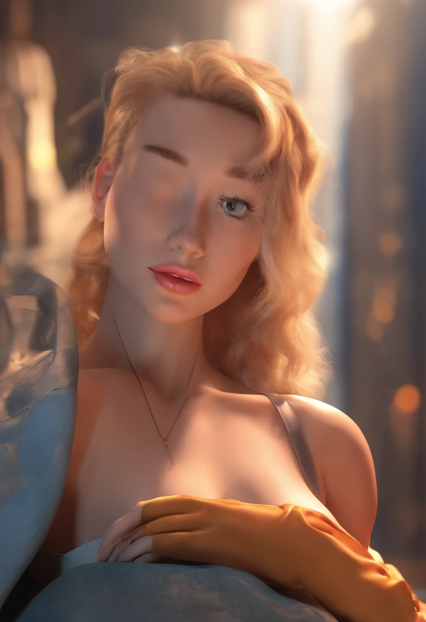 Pretty girl with big breasts