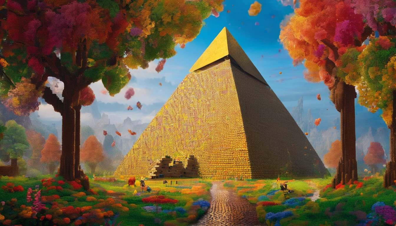 Lego，pyramid，the trees，toys