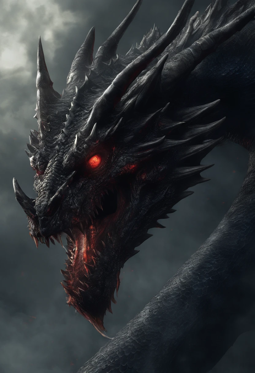 (Dragon Sky Dorado) CU (piercing red eyes),Close-up let go (Blood and fire) Through the nose,Chest scales,high high quality,8K,Many details,Fire lettuce,Alas,4 legs,Spotted claws,golds,dangers,fires,dentes pontiagudos,big dragon,immensity,threatening,imponent,Blue scales