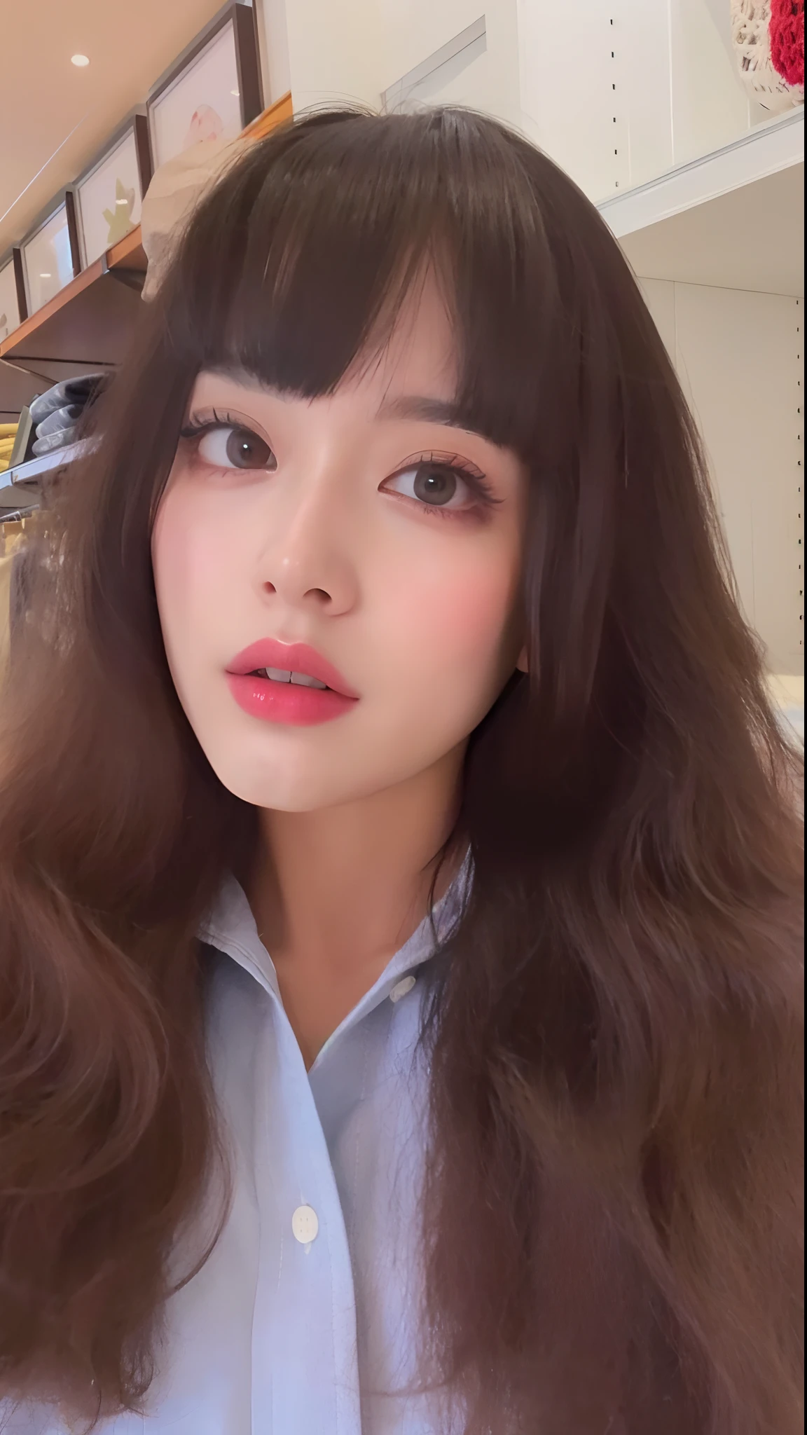 (best quality, masterpiece:1.2), stunning beautiful face, extremely detailed face, nose, eye, lipstick, 4k 8k