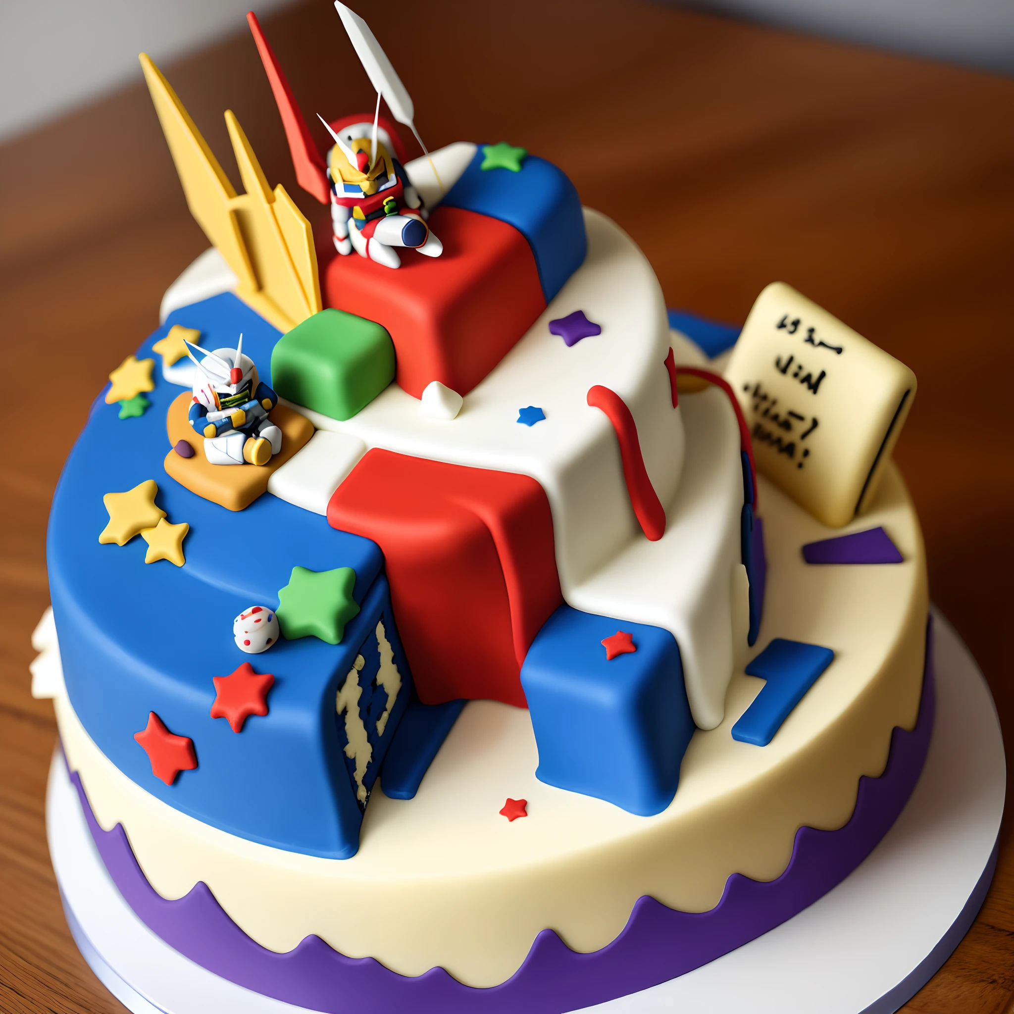 Gundam birthday cake