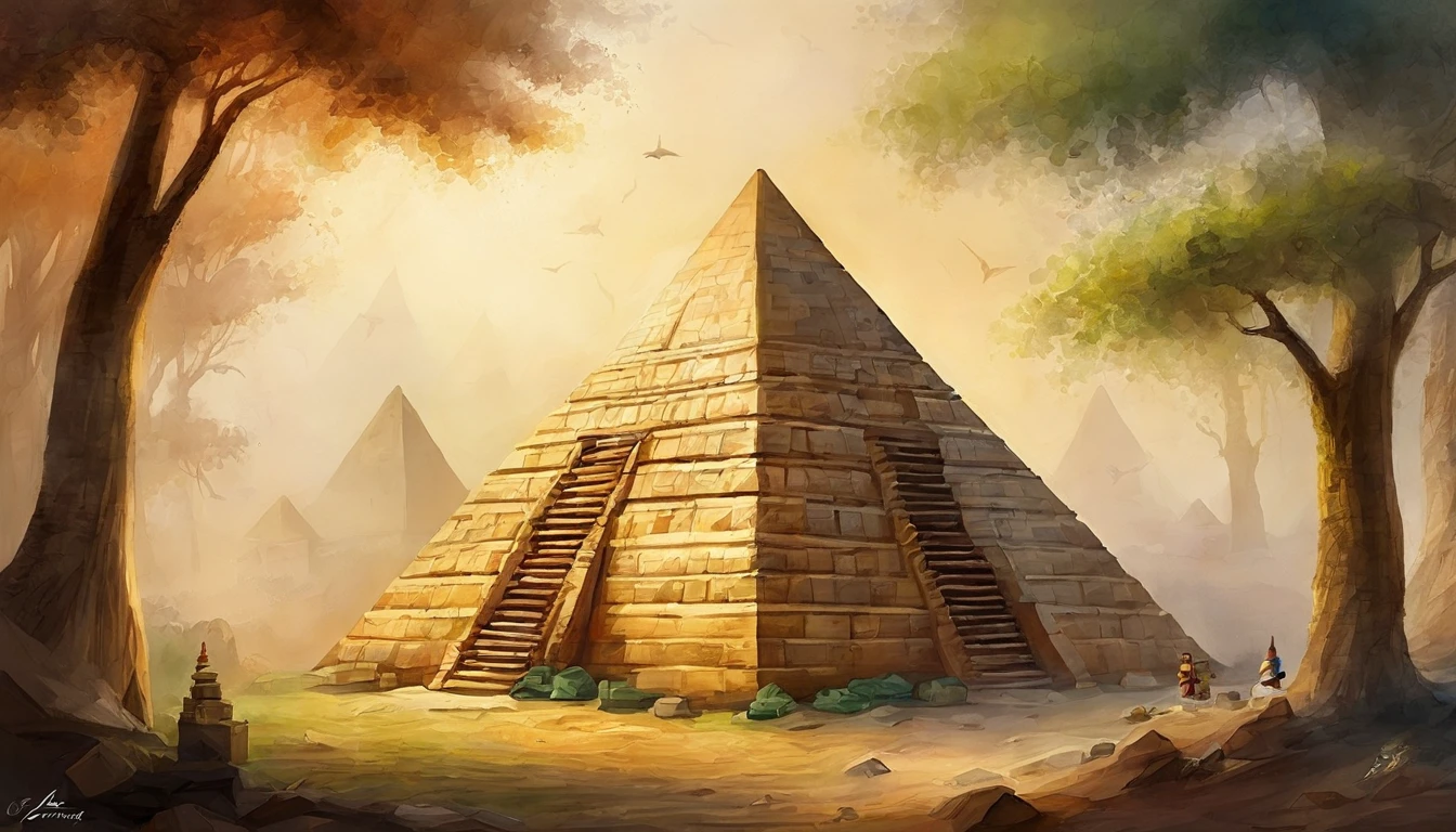 Lego,pyramid,the trees,toys