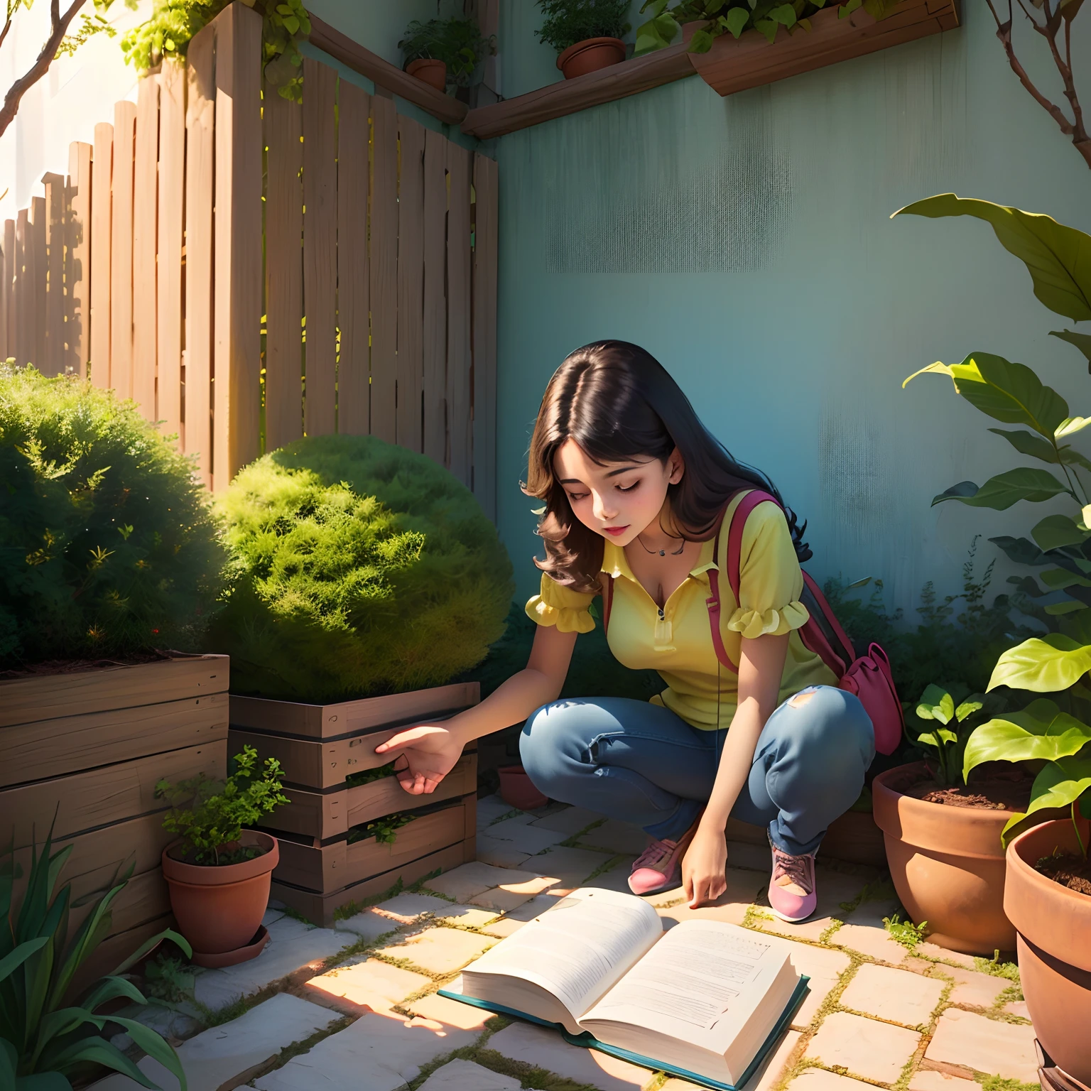 Criar um Jardim dos temperamentos para livro infantil