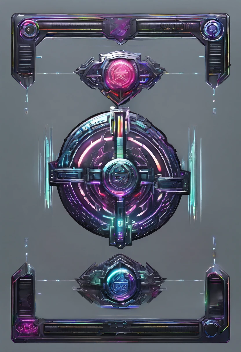 (Game achievement medallion design),Silver medal,Flat 2D effect,Ear of wheat border,Pattern of hammer screwdriver cross in the middle of the medallion