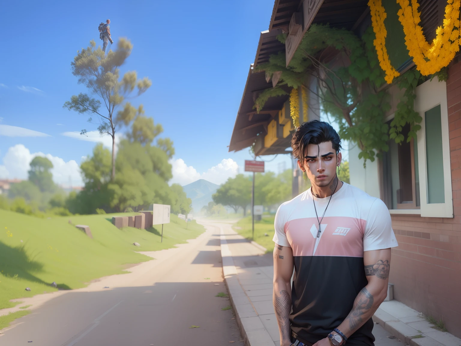 Chenge background cyberpunk handsome boy realistic face, 8k,