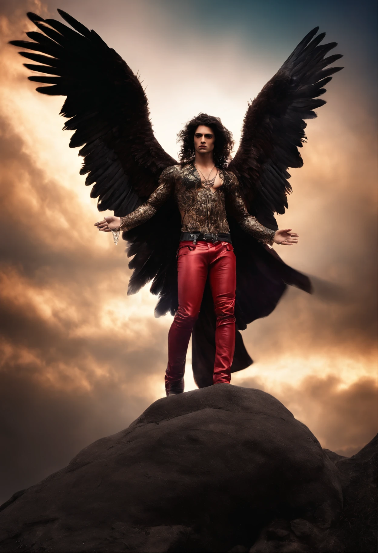 fallen angel rockstar male