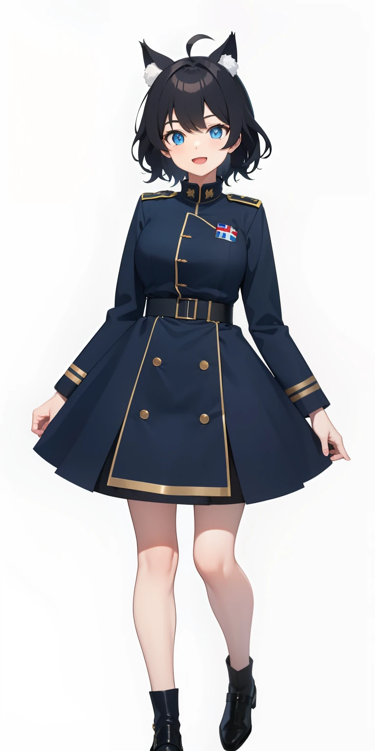 1girll,white color hair,Wear a black flower on your head,Wearing a black gauze tights,Wear a black wristband,Black lace-up heels,Wearing a black military uniform overcoat,The inside of the coat is red,perfectly proportioned, Cinematic lighting, filmgrain, Fujicolor, lightand shade contrast, 8K, 巨作, Textured skin, Super detail, hoog detail, High quality, A high resolution,