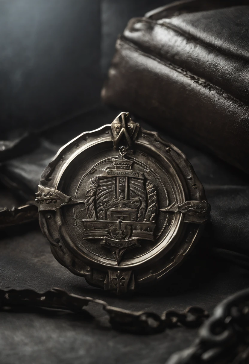(Game achievement medallion design),(In the middle of the medal is an icon of the wrench icon),Silver medal,Flat 2D effect