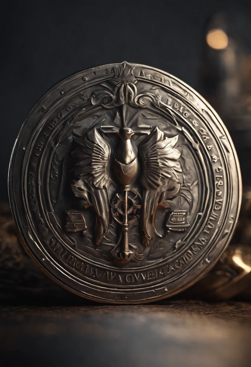 （Design do emblema de conquista do jogo），Medalha de prata，Efeito 2D plano，Borda da espiga de trigo，(In the middle of the medallion is the hammer and wrench crossing icon)