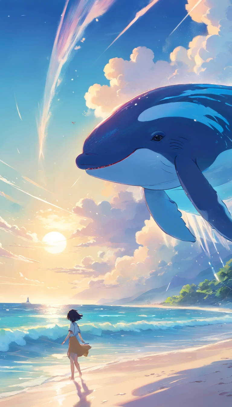 sandbeach，borgar，dream magical，flying whale