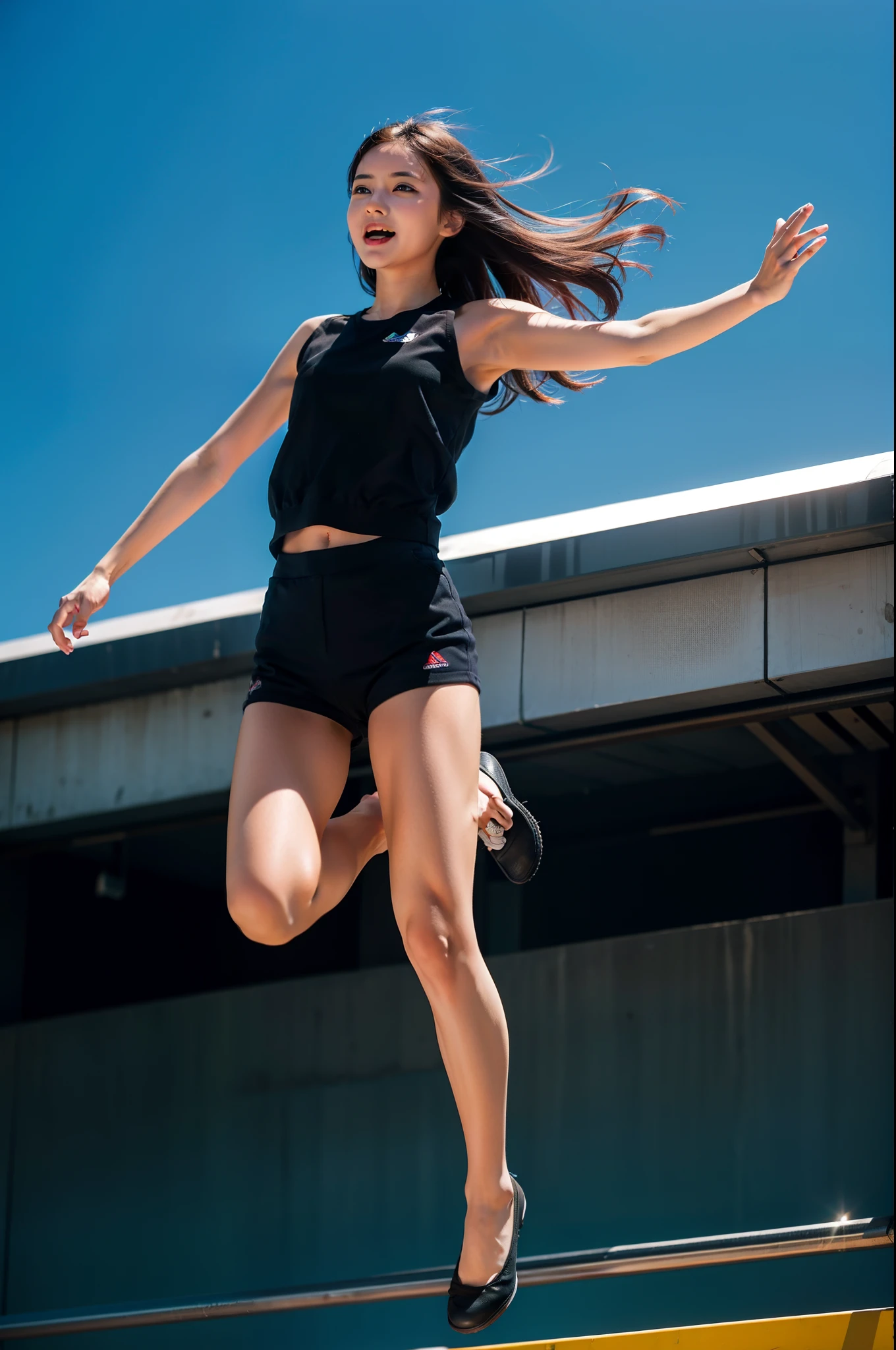 1girl,jumping