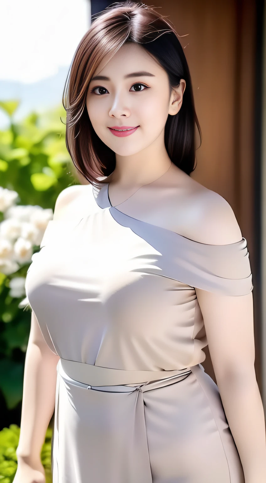 ((best quality)), ((masterpiece)), (detailed), perfect face, araffe woman in a long dark-blue shirt and blue denim skirt walking down a street, thicc, wavy short hair , she has a jiggly fat round belly, bbwchan, wearing tight simple clothes, skinny waist and thick hips, widest hips, her belly is fat and round, soft curvy shape, hyperrealistic full figure, wearing a cute top, wide hips, wearing 10 bracelet , wearing huge diamond necklace
