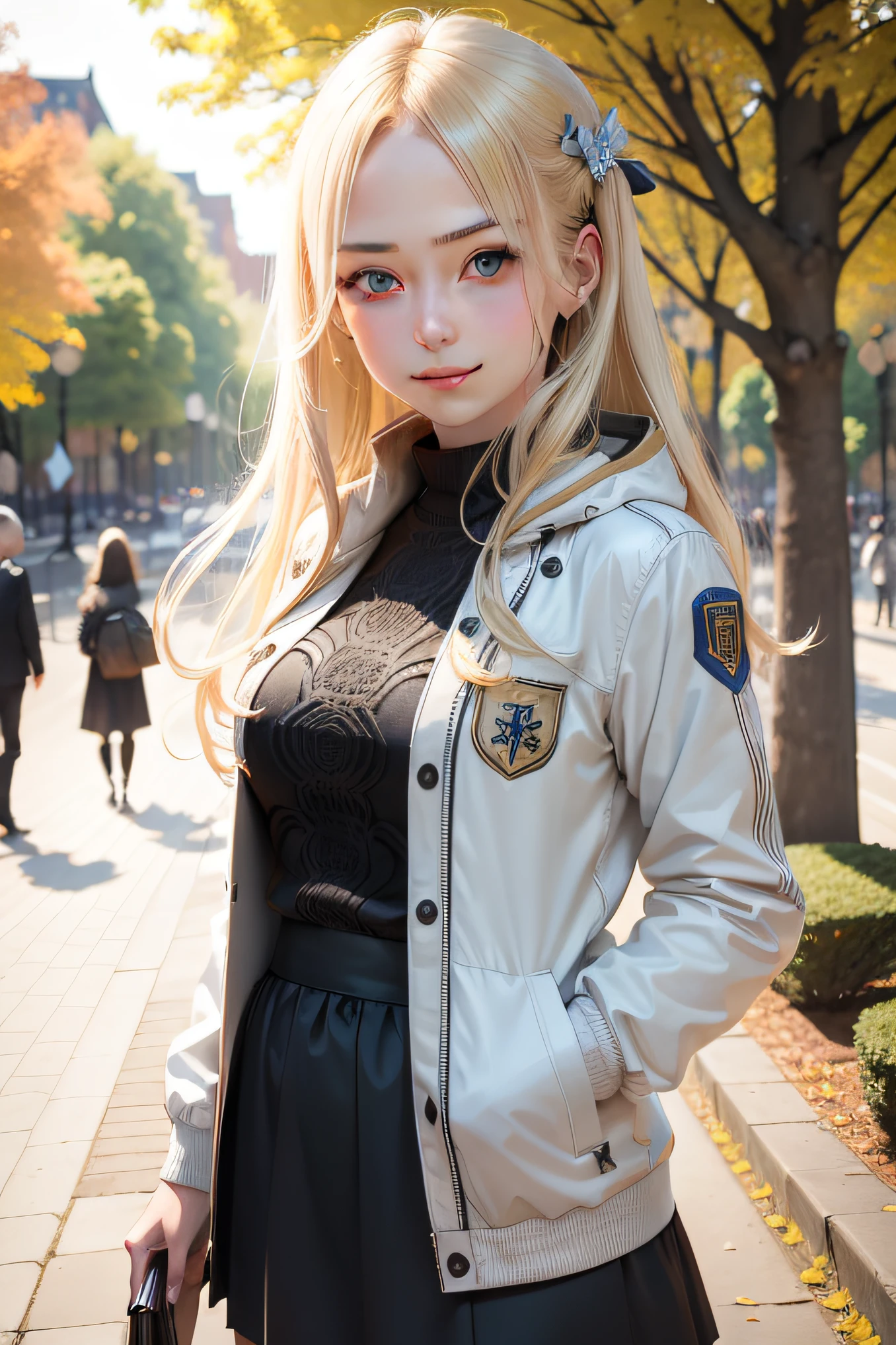 Raw photography, top-quality, masterpiece, extremely delicate and beautiful, ighly detailed, nffsw, Unity, 8K Picture Wallpaper, amazingly detail, detaile, masterpiece, top-quality, Official art, Highly detailed ticker Unity 8k wallpaper, ultra-detailliert, hight resolution, ighly detailed, Clair, low angles, (top-quality), (realisitic, Photorealsitic:1.5), 8K, Soft lighting, hightquality, lighting like a movie, 1girl in、mayano topgun(Uma Musume)、a baby face、Cute、Coquettish、tawny hair、tawny hair、Birdtail、very, Very very small birdtail、very, Very long hair、long hair to the waist、Hair color is tan、bouncing hair、muito, Very long horse ears、、、、、Eyes very, very, Very big、Yellow eyes、Yellow eyeball、Yellow eyes、Round eyes、Open your mouth wide、gently smiling、Angelic cuteness、Supernatural Beautiful Girl、pure、natural、Active、jealous、fickle、小柄、micro breast、small tits、Dark green army jacket、Yellow underwear、White shorts、Wear an army jacket、Pampering Pose、The background is the Arc de Triomphe、France、Walk through Arc de Triomphe Square