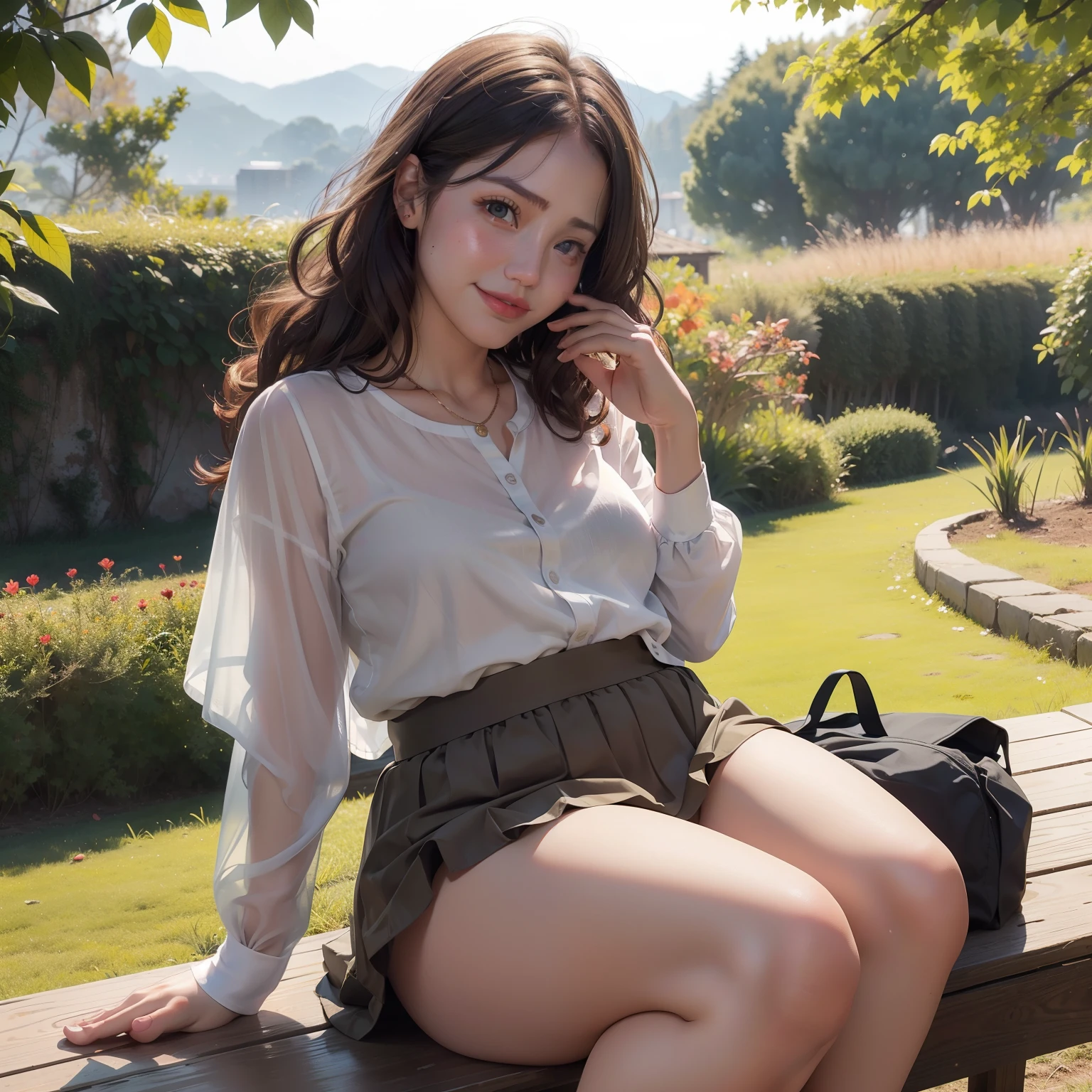 Realistic,Very beautiful school girl,Gravure idol, Young Idol、(((Accurate human body,Full body photo, high-quaiity,Correct Anatomy,Raw Photos)))、Embarrassed look,((8k,High detail,High Detail、masterpiece,Attention to detail,Whole Body Ezbian,full body,solo)),RAW Photos & Realistic atmosphere,Beautiful dark blue eyes,Mouth details,Glossy Lips,Fine eyebrows,With soft white skin that shines in every detail、Detailed eyes、Dark brown eyes,Very beautiful eyes,Detailed lips、Very beautiful face,Very well-formed face、Beautiful Lips, photo realistic, Realistic young and cute idol, Young and slim Gravure idol, Beautiful and cute,s old,((Japanese)),Black Hair,bun hair,body foward to camera,(spread legs wide:1.6), Realistic, Spread your thighs and look, Cafe terrace seating, Accurate human body down to the last detail, natural light, Background blur,(girl),(15years old)、Narrow waist、Small hips、Off the shoulder、Pleated mini skirt、(lift up skirt:1.5)、legs spread from side to side、Italian Cafe terrace seating、The skirt flutters up in the wind、looks、Not wearing underwear、naked under the skirt