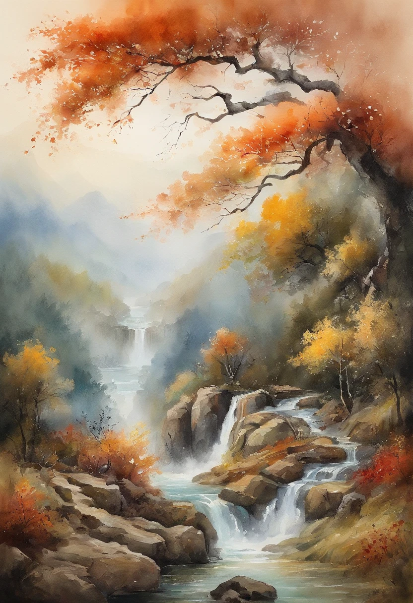 cultivating immortals,Immortals,landscape painting
