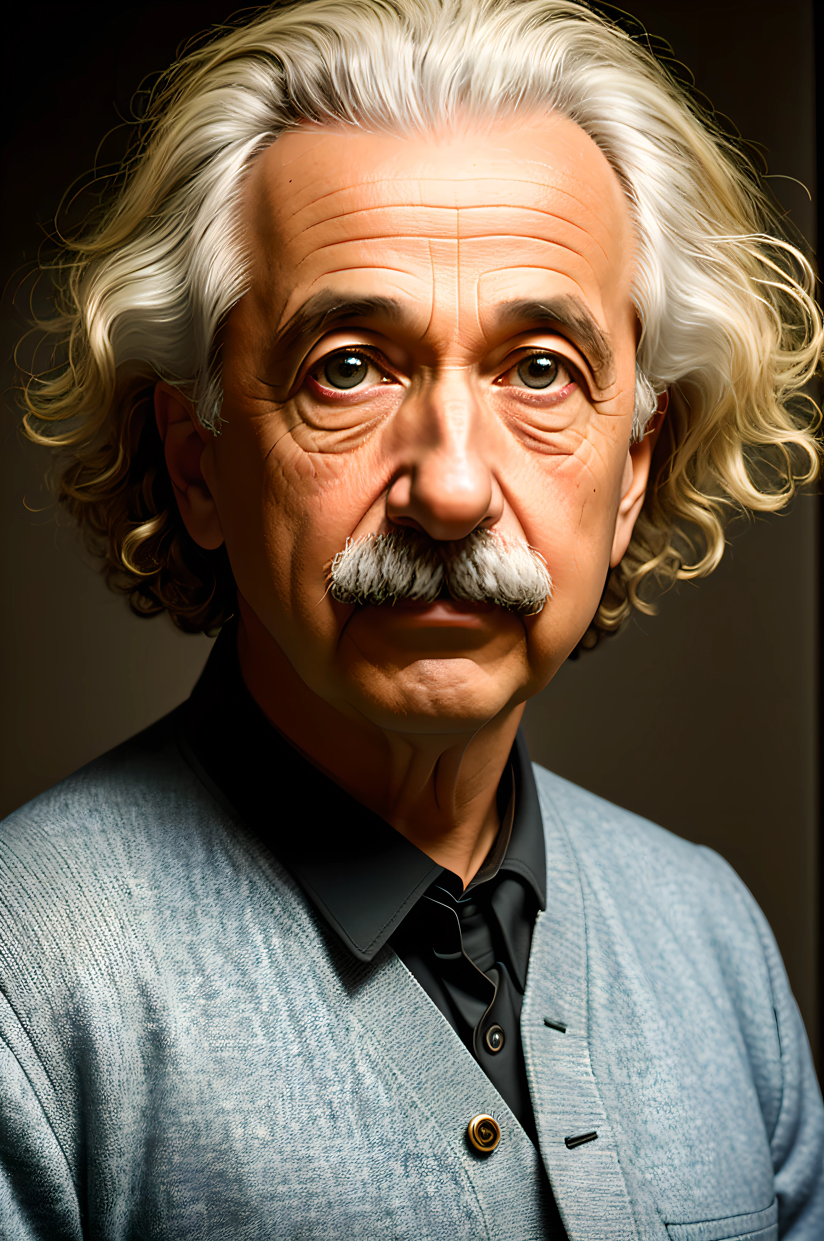 Dark theme, ultra-high resolution, surreal, HDR, Absyrdres, cinematic shots, vignette, center, short DOF,
Portrait of Albert Einstein, looking at the camera.
Royal Chambers
Camera focus on eyes, high focal length, DSLR, 200mm lens,
Photo by Cristina Otero, Dark Studio, Rim Lighting, Two-tone Light, Dim Light, Low Key, Backlight,