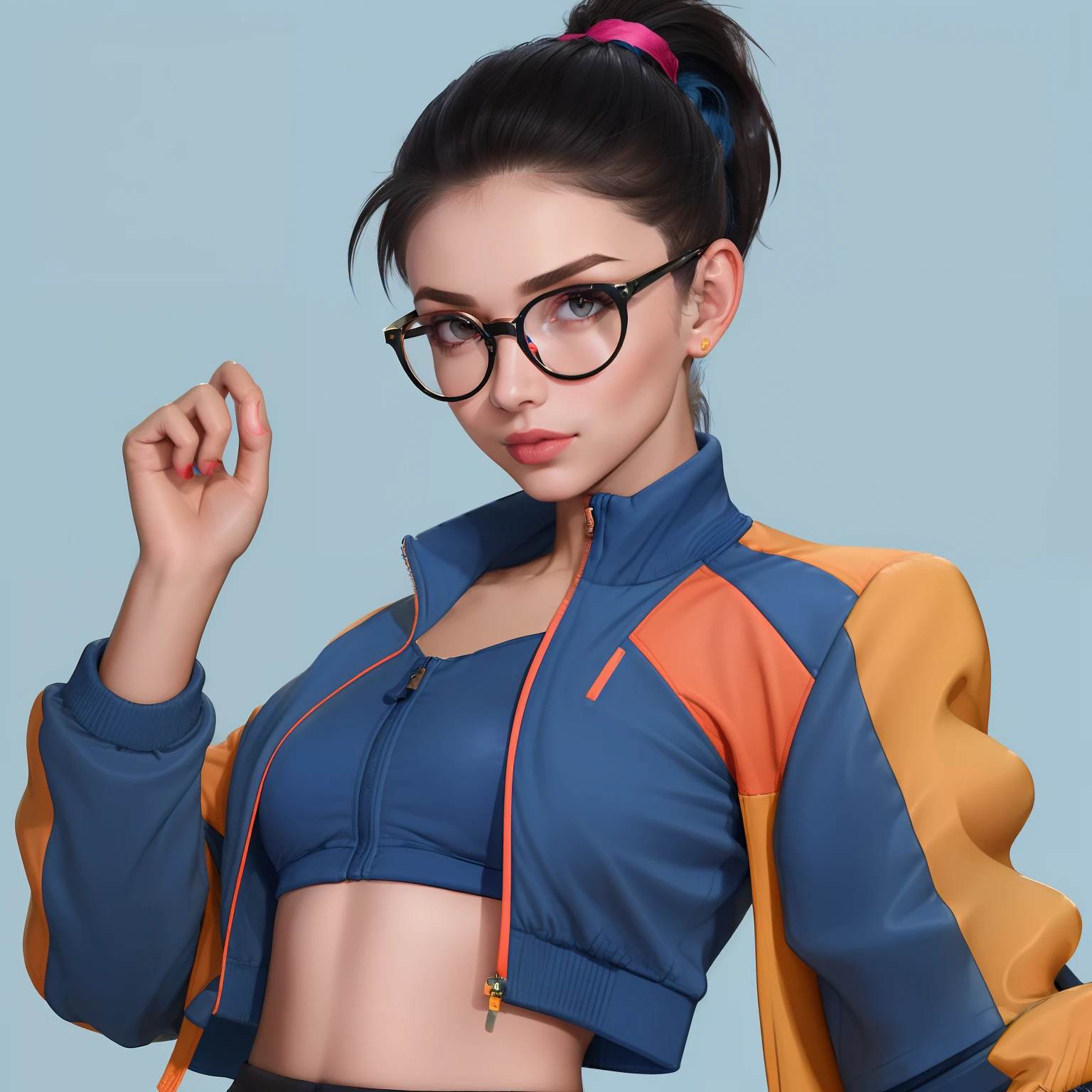 (burst into laughter),glasses,(colorful cycling uniform:1.4),(covered erectile :1.3),(Muscular:1.5),(cleavage cutout:1.3), (show off Cameltoe:1.3),(Cameltoe:1.4),(wet uniform:1.2),( through clothes),(top-quality:1.5)、(masuter piece:1.5)、(hight resolution:1.5)、(Raw photography:1.5)、realisitic、(large breasts),(covered erectile :1.5),Photorealsitic、high detal、film grains、Detailed skin、Bloomlight、Symetrical、8K、extremely delicate and beautiful、illustratio、 1girl in, (cute face),(medium chest:1.3),braid ponytail,medium hair,red hair,Thin leg,delicate and pretty,(face perfect),beatiful detailed eyes,Real Human Skin,pores, face,(13yodent),(Peerless beautiful girl),Midsummer,midsummer sunshine