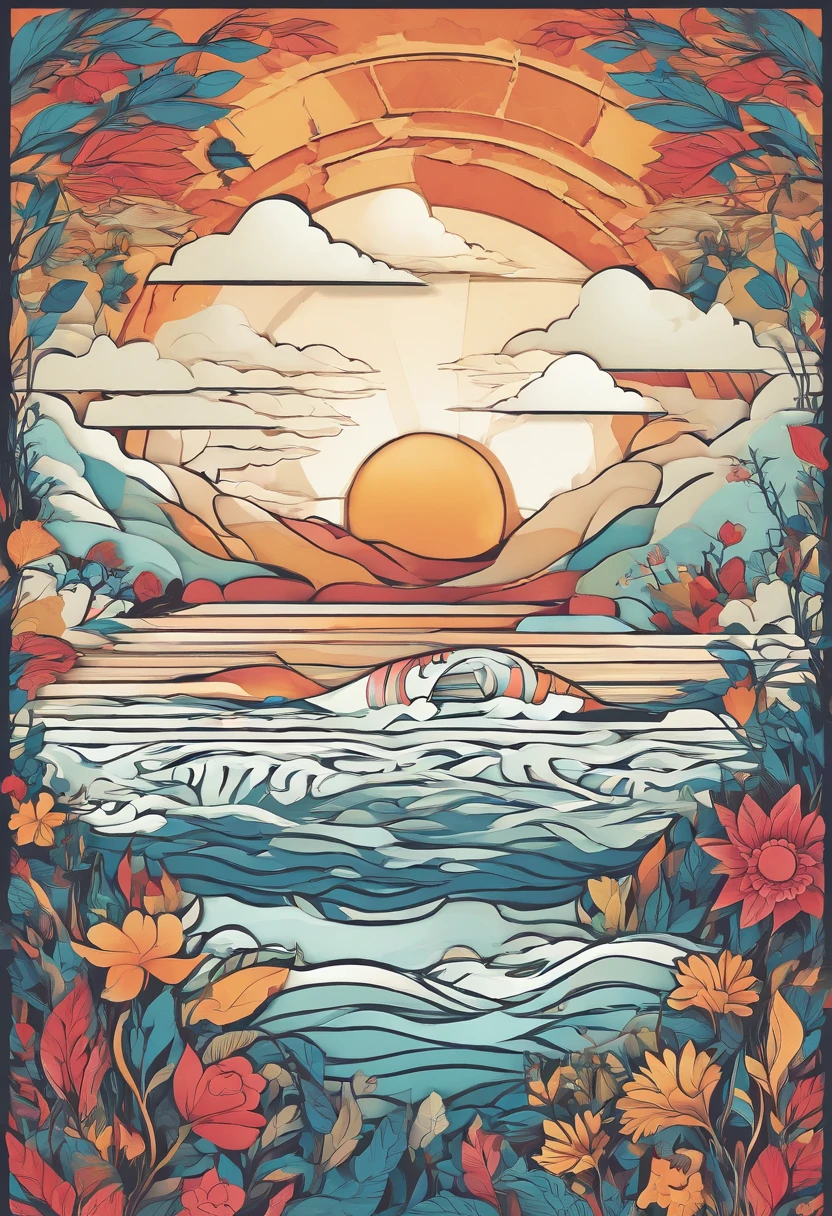 The sun shines,The edges glow,Inner glow,one fish,a betta fish,Nice tail,Colorful,Wander among the clouds,(White clouds),Colorful light,Rainbow colors,Sparkling,(Irregular light spots),luxury goods,8K,the detail,Ray traching,depth of fields,电影灯光,