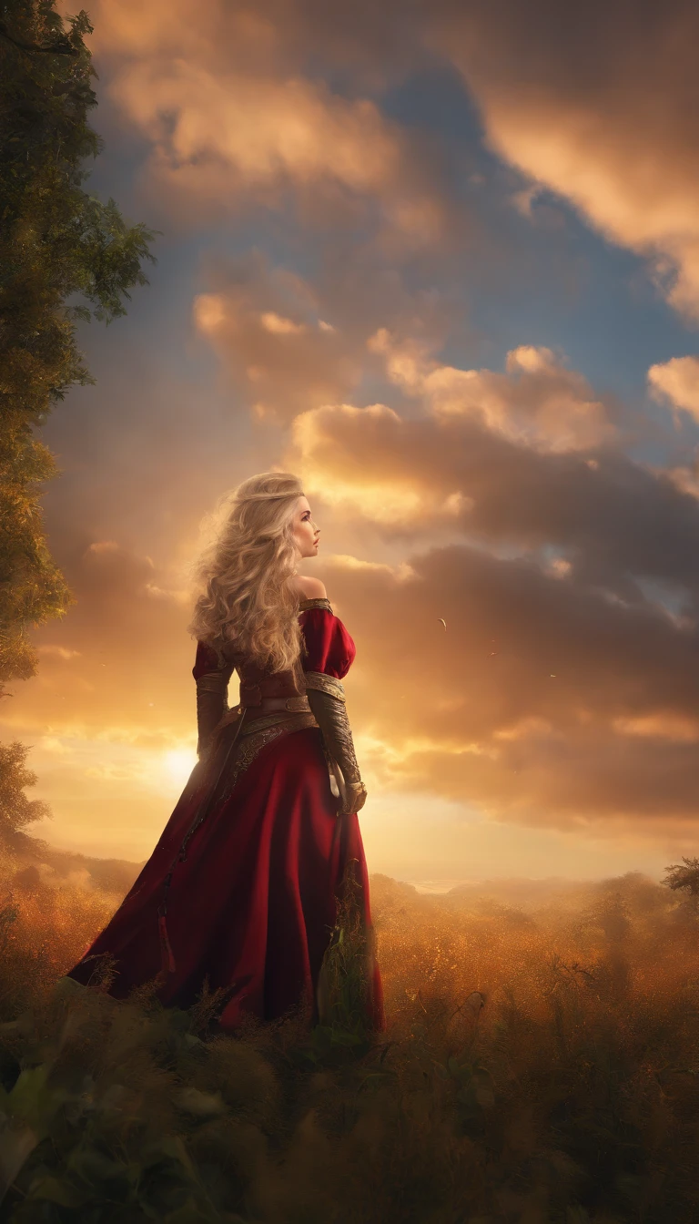 (Dynamic Angle:1.4), ((Pose all over the body:1.5), (Colorful:1.2), (Extremely detailed CG Unity 16k wallpaper:1.1), (Noise Removal Strength: 1.45), (tmasterpiece:1.37), ((offcial art)), Top quality, Sunset, sky, hilltop, steams, Game CG, Science fiction, Monster, Orc symbaroum, double bun hair, Shiny hair, multicolored hair, Pupil of the slit, without nose, (Masterpiece), (Masterpiece), Masterpiece, Best quality