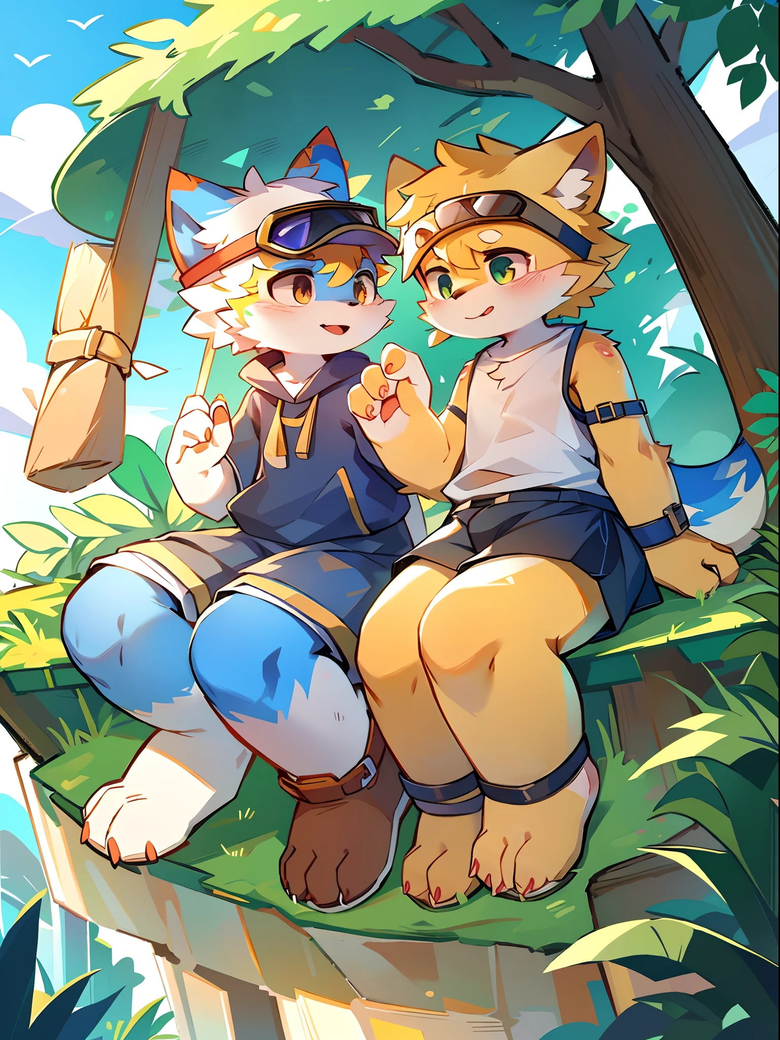 mammal, Furry, The male, 独奏, , visor,  夏天,