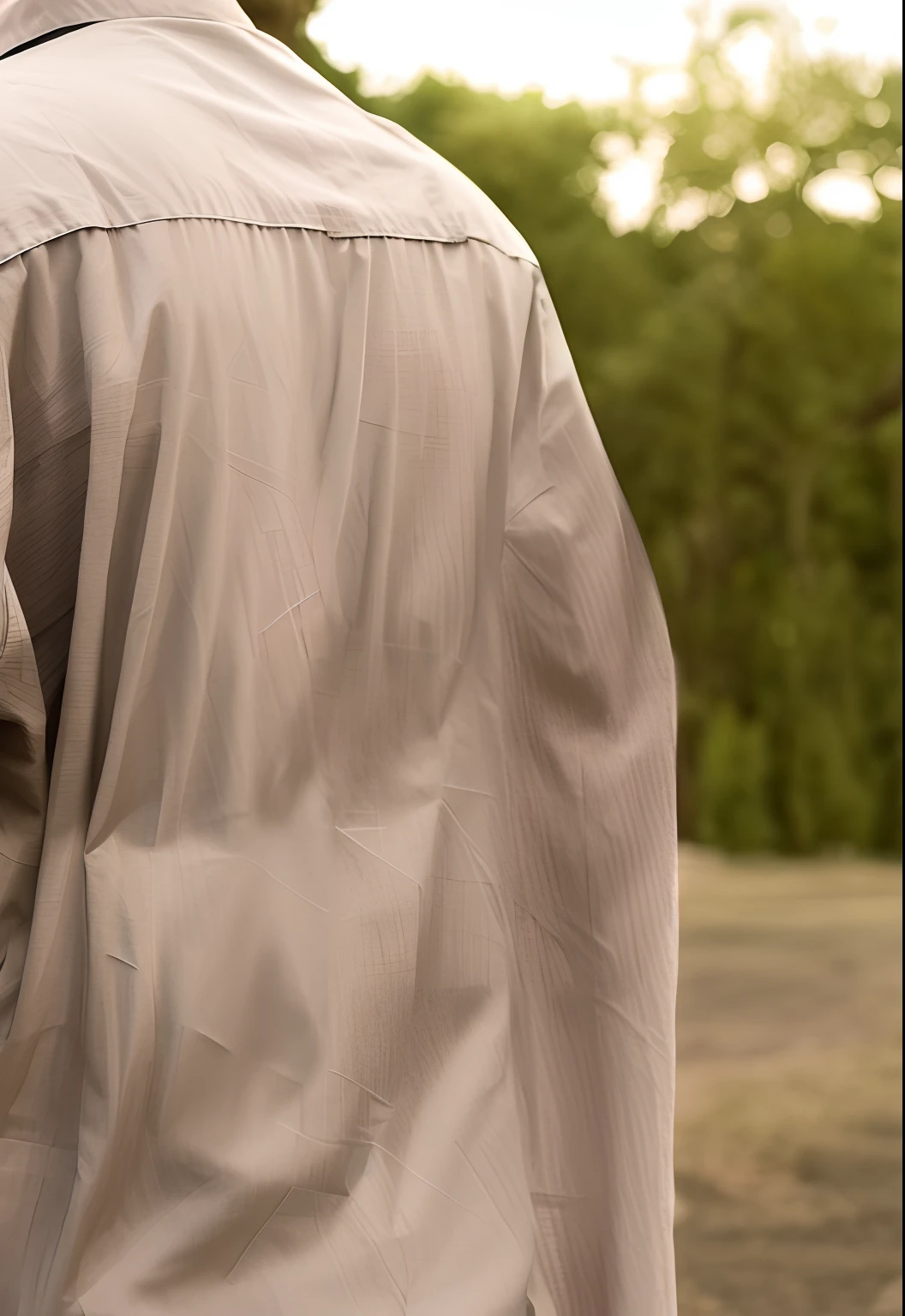 Gray clothes,