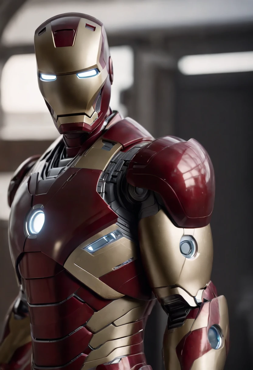 Marvel's somber half-length portrait of Iron Man holding an empty plate, with intricate angular cybernetic implants within a futuristic kitchen, cyberpunk, Foto premiada, Neon lights, cybernetic limb, obra maestra, UHD, 32K, ultrarrealista, HQ 4K, Renderizado en Unreal Engine 4K HQ, Renderizado en Unreal Engine 4K HQ, Arte conceptual 4K e hiperrealismo, Renderizado 4K detallado, Ironman, ArtStation 4K, Renderizado 4K de alto detalle, Tendencias 4K en la sede de ArtStation, Extremadamente fotorrealista
