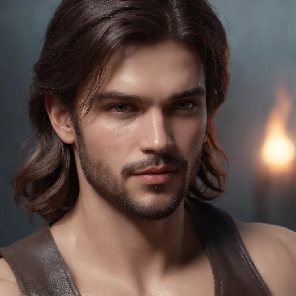 (Professional 3D rendering:1.3) de (Realistic:1.3) Foto de arte mais bonita do mundo,Features soft, bright male heroes, ((Epic hero muscular fantasy rough man angry wet hero looking long hair short beard and fierce expression in dynamic pose, fantastic location, majestoso ambiente desordenado)), Full-body 8k unified rendering, action shot, poros da pele, very dark lighting, sombreamento pesado, circunstanciado, Rosto detalhado, (vibrante, fotogrdeia realista, Realistic, Dramatic, Escuro, foco nítido, 8k), (Old leather clothes damaged by bad weather:1.4), ((((Use peles)))), (intrincado:1.4), decadente, (altamente detalhado:1.4), pintura digital, rendering by octane, art stations, Conceito-Arte, liso, foco nítido, illustration, germe da arte, (Loish:0.23), Wlop Ilya Kuvshinov, e Greg Rutkowski e Alphonse Mucha Gracias, (global ilumination, studiolight, Light Volumetric), chuva forte, floating particles, patife, fantasia, Onze, corpo inteiroesbian, ((Fundo escuro e antigo da cidade:1.3)),CGSesociedade,art stations
