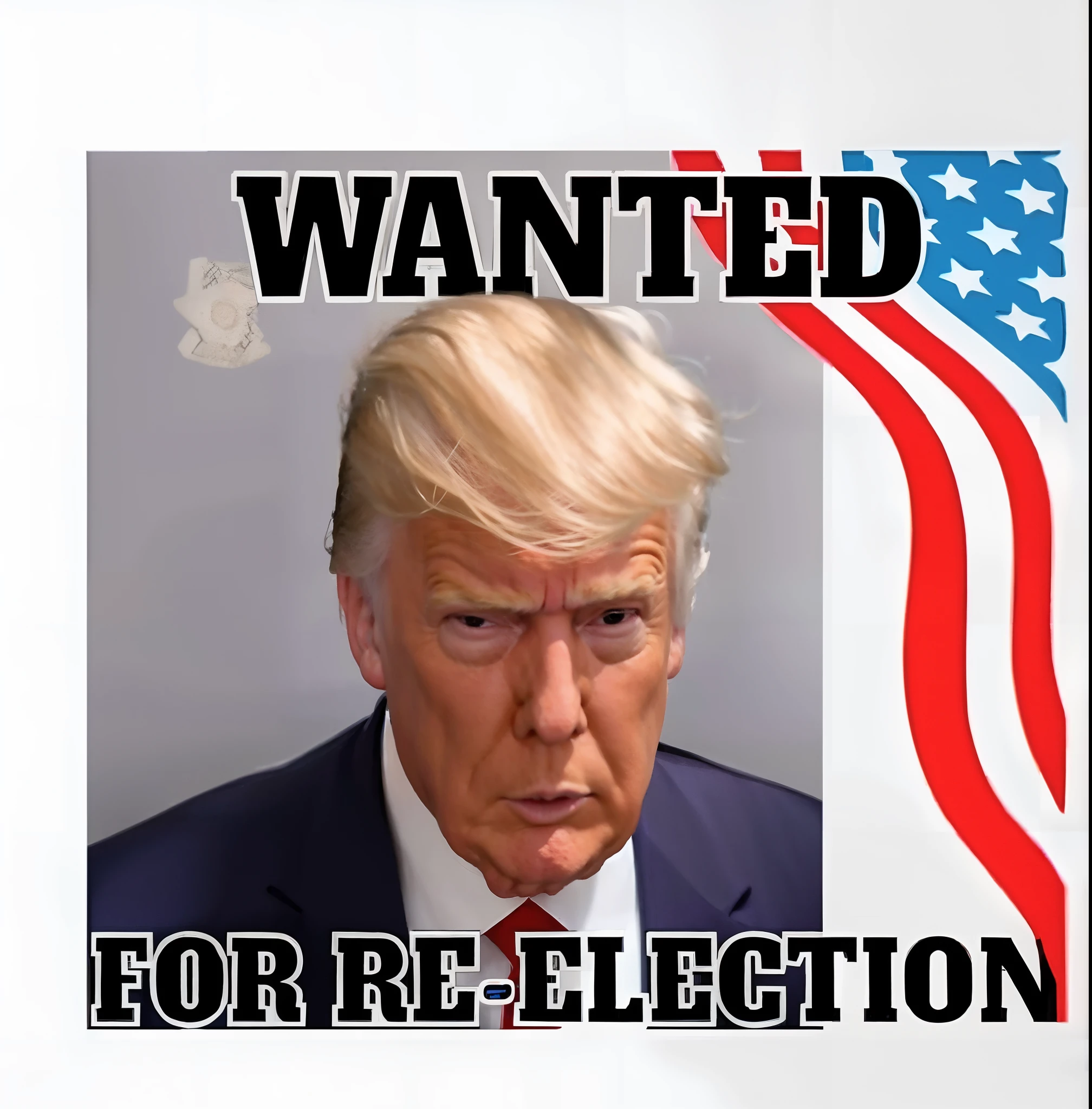 a close up of a poster with a picture of a man in a suit, wanted poster, donald trump mugshot, 💣 💥💣 💥, 😭 🤧 💔, donald trump, you wanted to, trump in rdr2, donald trump fortnite skin, donald trump in jail, donald trump in prison, reclections, trump, 🔥 😎 🕹️ 👀, 💣 💥