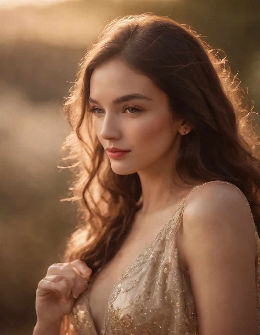 NurLens,photography,1girl,beautiful girl,cowboy shot,(dynamic dancing posture:1.4),Colorful Medium Format Film,Prime Portrait Lens,sunset,Golden Hour,Documentary Portraiture,Elegance,Serenity,Captivating,Classic,Empowerment,Grace,Contemplation,Elegant,Classical Beauty,Timelessness,(WORLD PRESS PHOTO),(Mario Testino),and the girl in the twilight is like a character who has stepped out of an old movie screen,The sunshine casts soft shadows on her profile,framing a mysterious visage,This sunshine effect adds a retro vibe to the picture,natural skin texture,24mm,4k textures,soft cinematic light,adobe lightroom,photolab,hdr,intricate,elegant,highly detailed,sharp focus,((((cinematic look)))),soothing tones,insane details,intricate details,hyperdetailed,soft cinematic light,exposure blend,hdr,lotus,