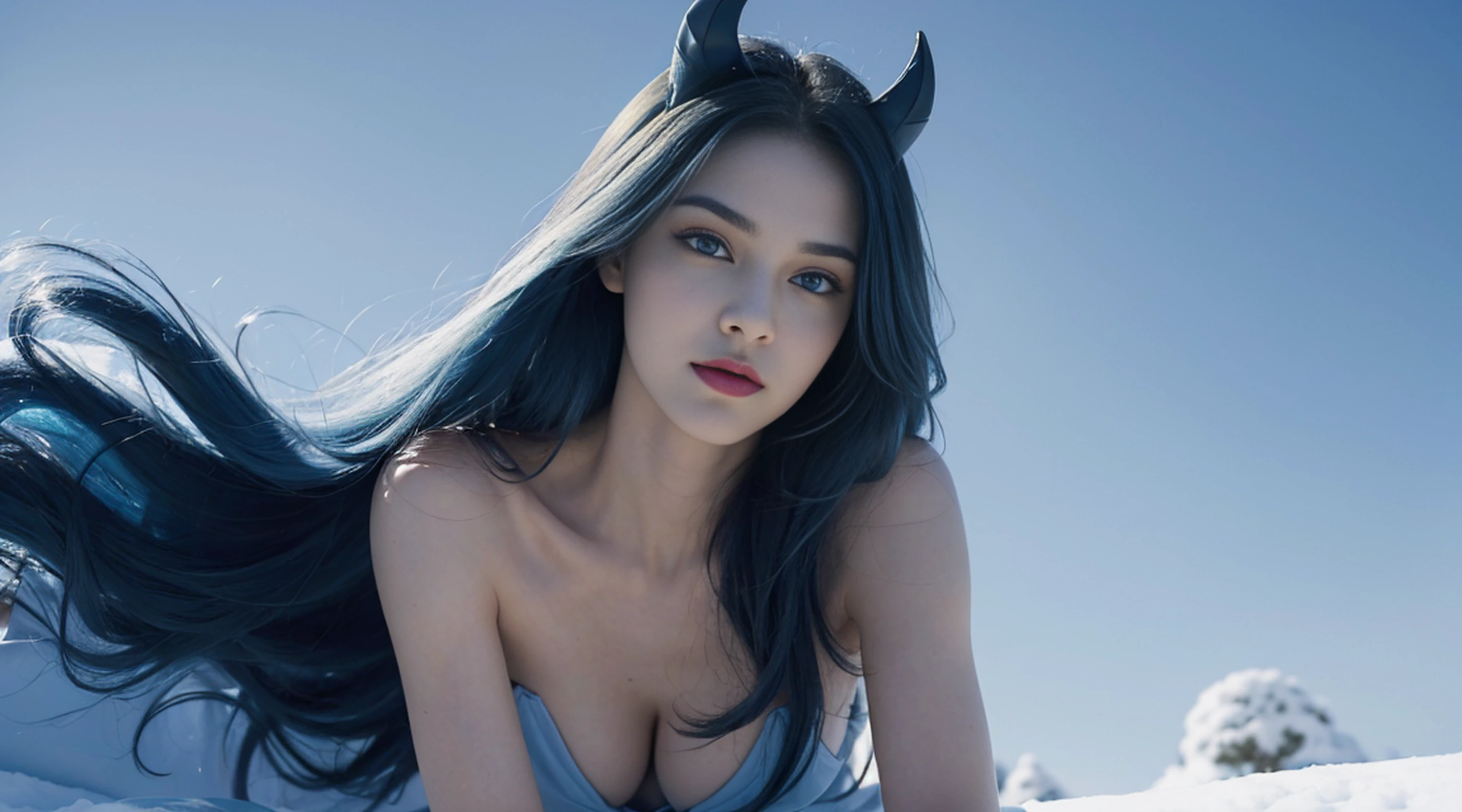 8K, Top Quality, Intricate Details, Ultra Detail, Ultra High Resolution, Masterpiece, random angle, Slender, Smile, (Makeup: 0.4), (Fluffy Blue Eyes: 1.21), blue Eyes, looking at viewer, ((full body)), 1girl, solo, 1 girl, (( full body)), close up shot, walk on all four, ((tall)), (((fit body))), (((slim face))), sharp face, sharp eyes, (((sky blue hair, long hair, )) (detailed face), sharp face, small lips half-open lips, pureerosfaceace_v1,
((full batgirl suit, )), detailed face, detailed breast, , large breast, detail ass, round ass, Beautiful girl with accentuated slender abs: 1.4, Six Pack Abs: 1.4, Bust Botox, Big, Perfect Body, detail leg, sunlight, in the snow