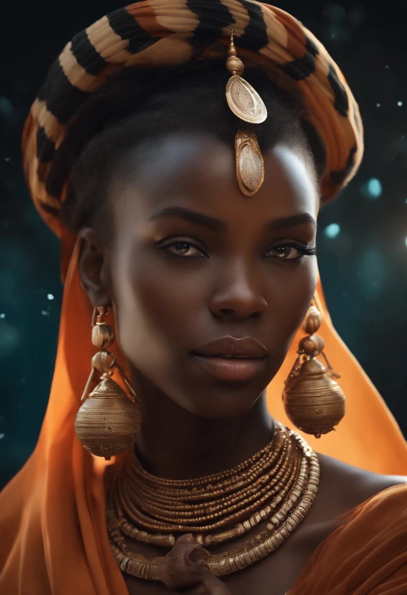 (Professional 3D rendering:1.3) de (Realistic:1.3) Foto de arte mais bonito do mundo,Obaluaiê, The African Orisha, homem forte,roupas brancas e pretas,Orisha of the healing of the men of the earth,cores branco e preto, vestindo um ade detalhado e intrincado, wry look, cosmic god,impressionismo,Afrofuturista, close rosto, 8k unidade render, poros da pele, very dark lighting, sombreamento pesado, circunstanciado, rosto detalhado, (Vibrando, fotografia realista, Realistic, Dramatic, Escuro, foco nítido, 8k), (Roupas africanas de tribos :1.4), ((((use tecidos)))), (intrincado:1.4), decadente, (altamente detalhado:1.4), Pintura digital, rendering by octane, art stations, conceito-arte, liso, foco nítido, germe da arte, (Loish:0.23), Wlop Ilya Kuvshinov, e greg rutkowski e alphonse mucha gracias, (global ilumination, studiolight, light volumetric), chuva forte, floating particles, fantasia, Nosso, close-up rosto, ((Fundo escuro noite estrelada:1.3)),CGSesociedade,art stations