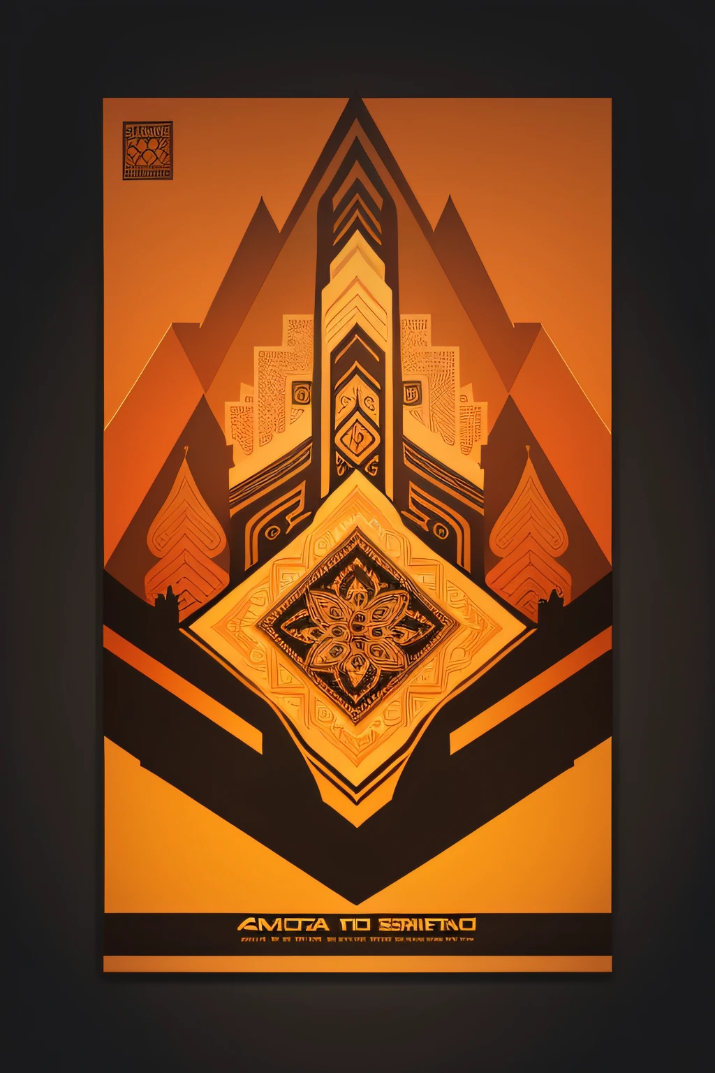 print ready vector poster design, selling samosa, african theme, kenya, no price, no wording, attractive color scheme, professional vector, full shot, 8K resolution, deep impression illustration