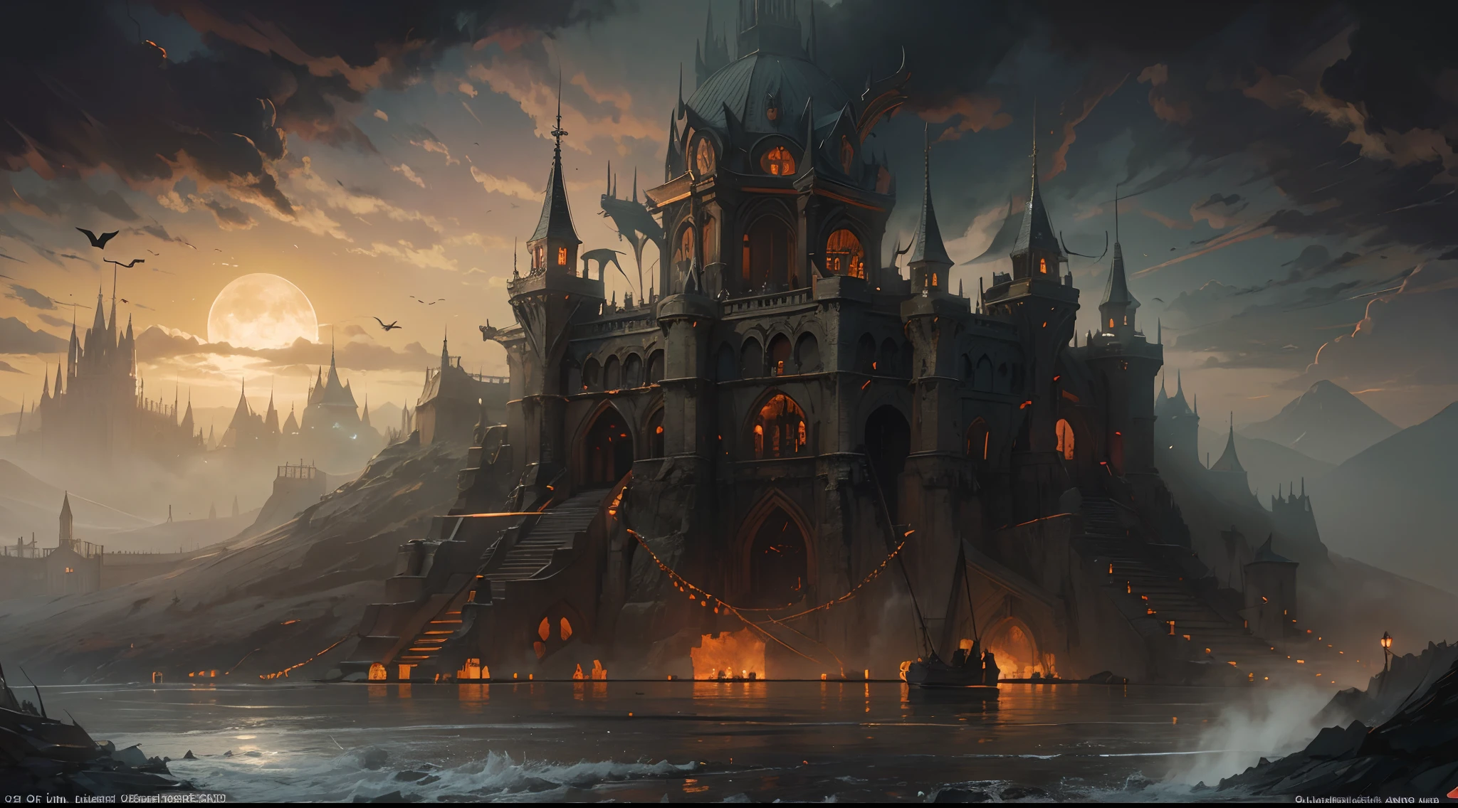 "(by Greg Rutkowski: 1.2), (masterpiece), (best quality), extremely delicate and beautiful, illustration, (fantasy landscape), A mesmerizing fantasy landscape with enchanting elements blending seamlessly. (dungeon full of screaming prisoners got tortured), (adorned with spooky atmosphere surrounded with bloods). A sense of dark and horror fills the air, inviting exploration and discovery, depth of field, HDR, intricate, delicate"
