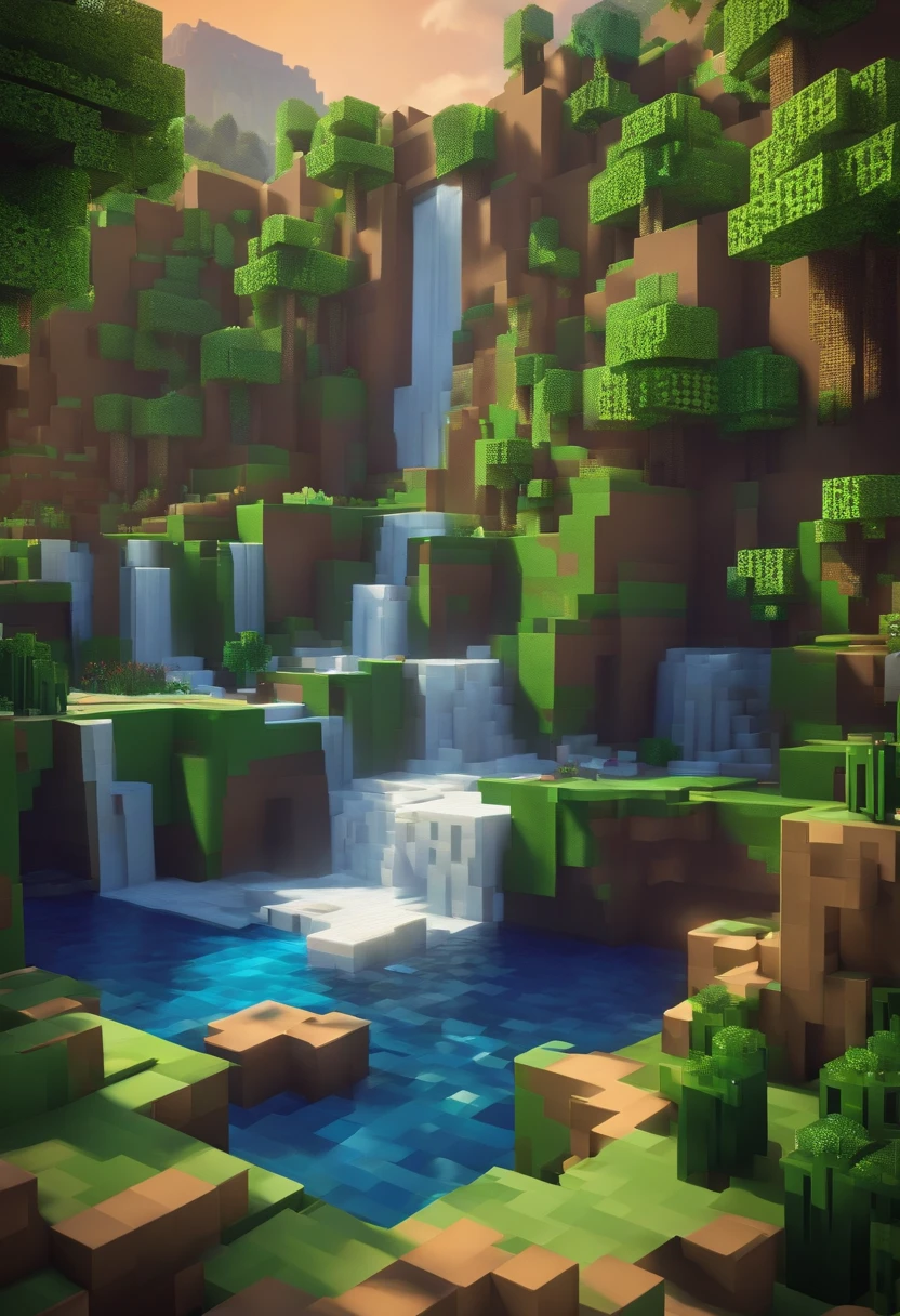 minecraft 3d arte mega steve