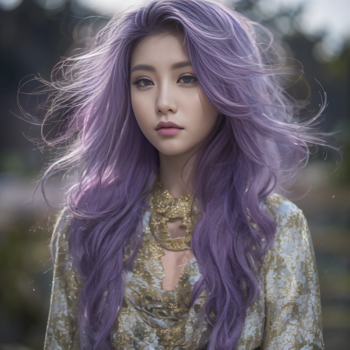 Agate glass texture 32K(tmasterpiece,k hd,hyper HD,32K)Long flowing bright purple hair,Autumn Pond,zydink, a color, Asian people (Kizi), (Red scarf), Combat posture, looking at the ground, long whitr hair, Floating bright purple, Fire cloud pattern gold tiara, Chinese long-sleeved gold silk garment, (abstract ink splash:1.2), white backgrounid,Lotus protector(realisticlying:1.4),Bright purple hair,Smoke on the road,The background is pure, A high resolution, the detail, RAW photogr, Sharp Re, Nikon D850 Film Stock Photo by Jefferies Lee 4 Kodak Portra 400 Camera F1.6 shots, Rich colors, ultra-realistic vivid textures, Dramatic lighting, Unreal Engine Art Station Trend, cinestir 800,Long flowing bright purple hair