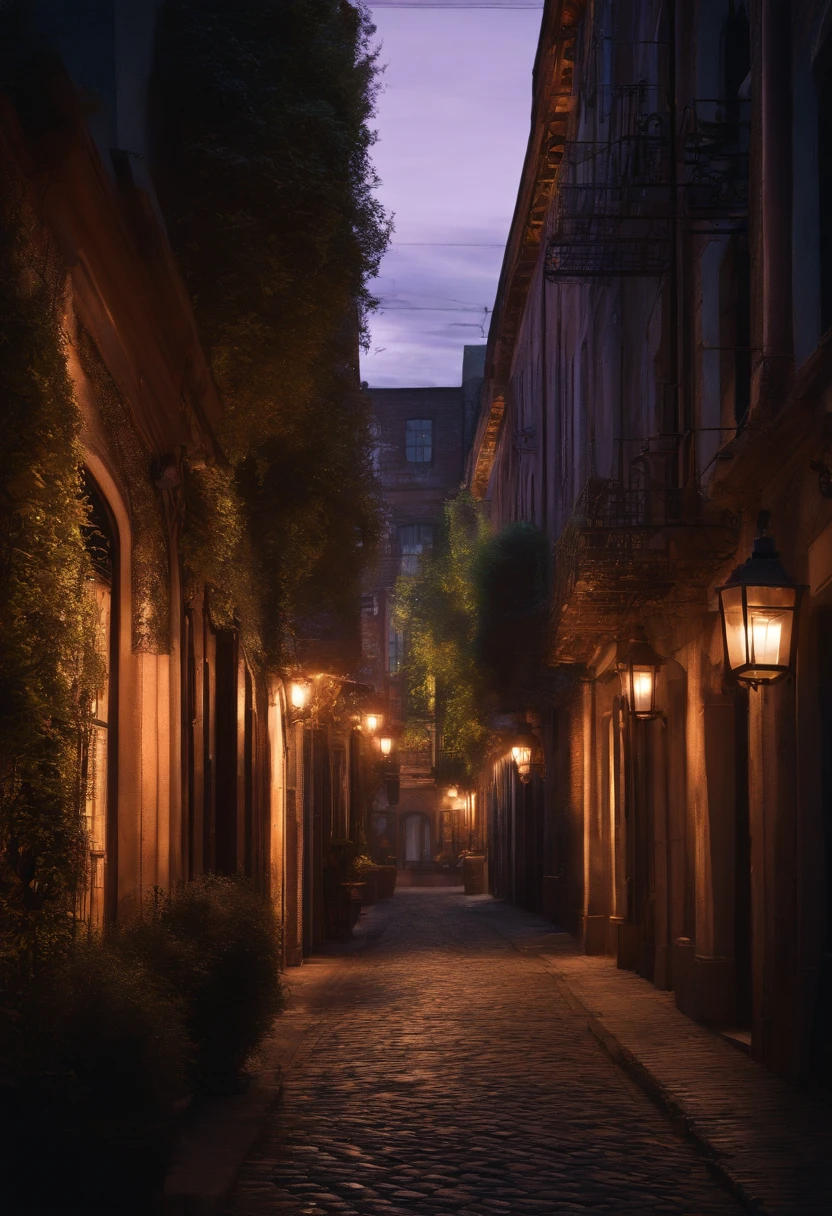 Withdraw images of cities with alleys from alley to street, super detailed, masutepiece, Best Quality, ultra-quality, absurd details, best light, Best Shadow, sharp, Sharp Image, Detailed, Extremely detailed, great resolution, 8K, 4K, nffsw, Volumetric, Bright sprites, particles effect, beautiful effects, neons, Neon light, sun beam, Sunlight, (Characters on the street)