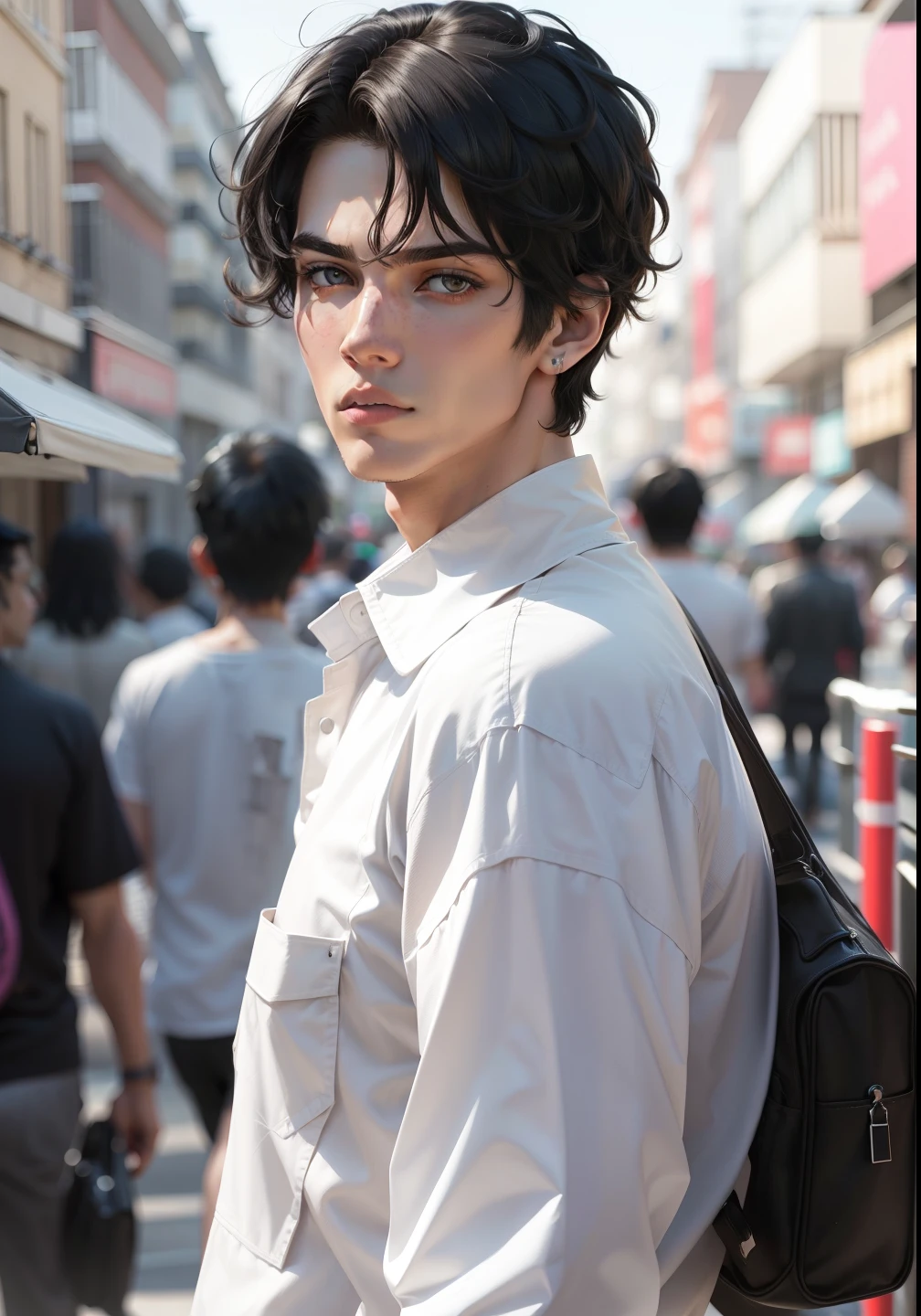 I man, black hair, cool