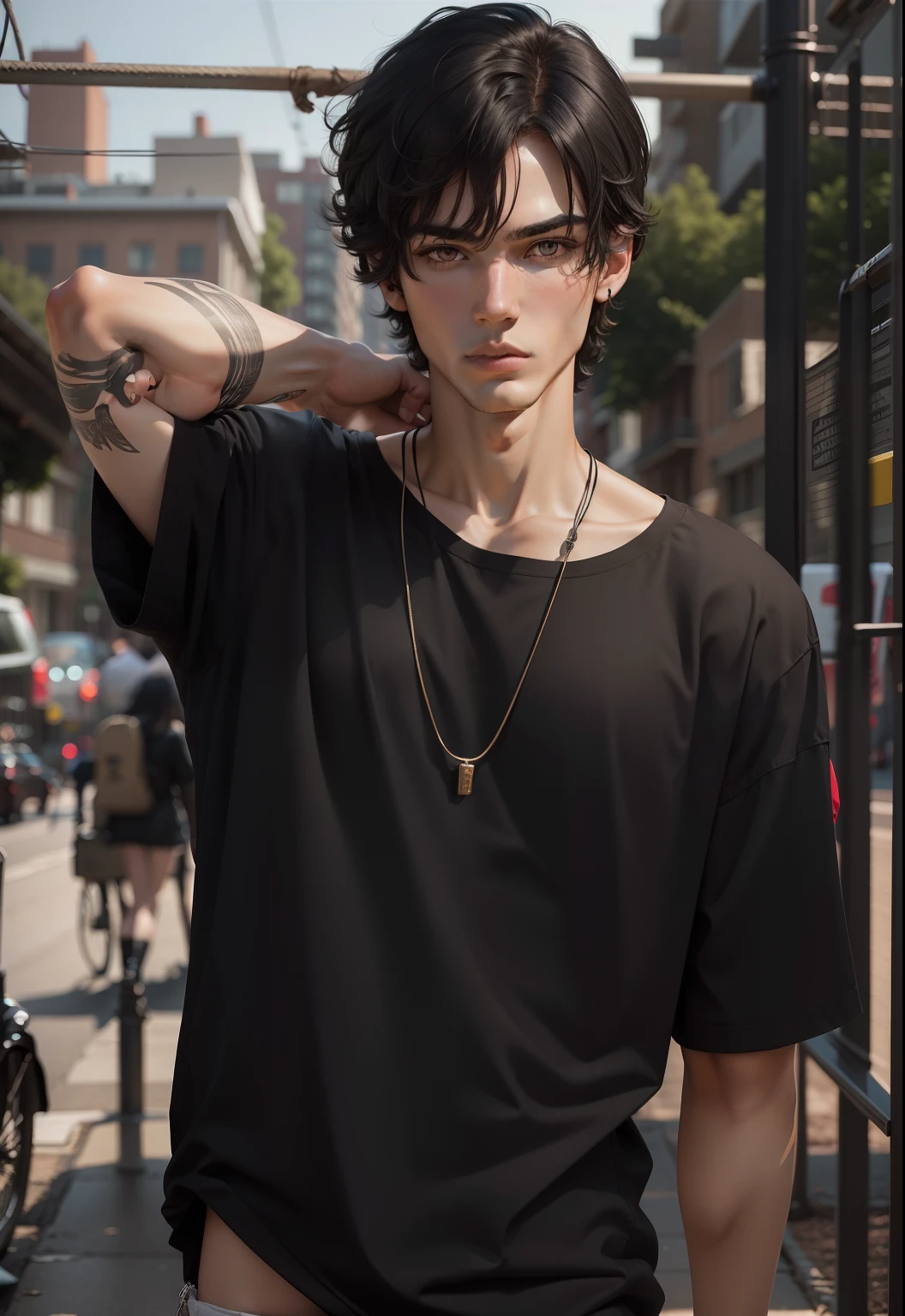 I man, black hair, cool