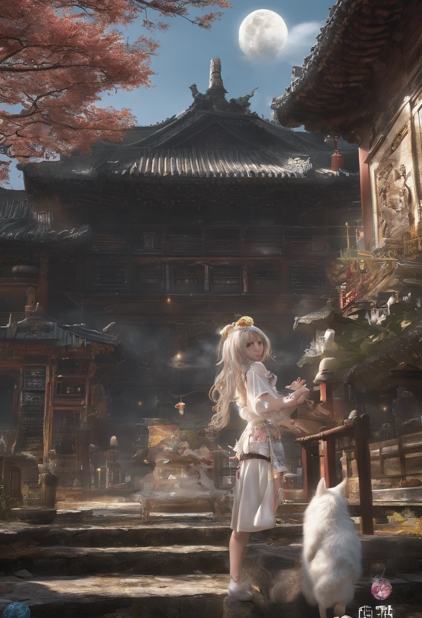 edgBunny，Full moon moon，mid-autumn festival，high-class