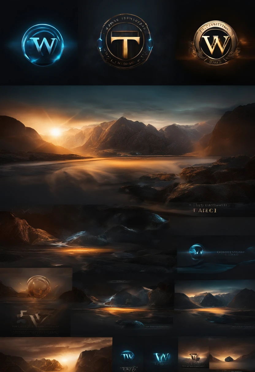 ((logo )), " TW " main logo elements, (( The Writer 56 logo description)), professional style, 8k, smoth background with blue black color