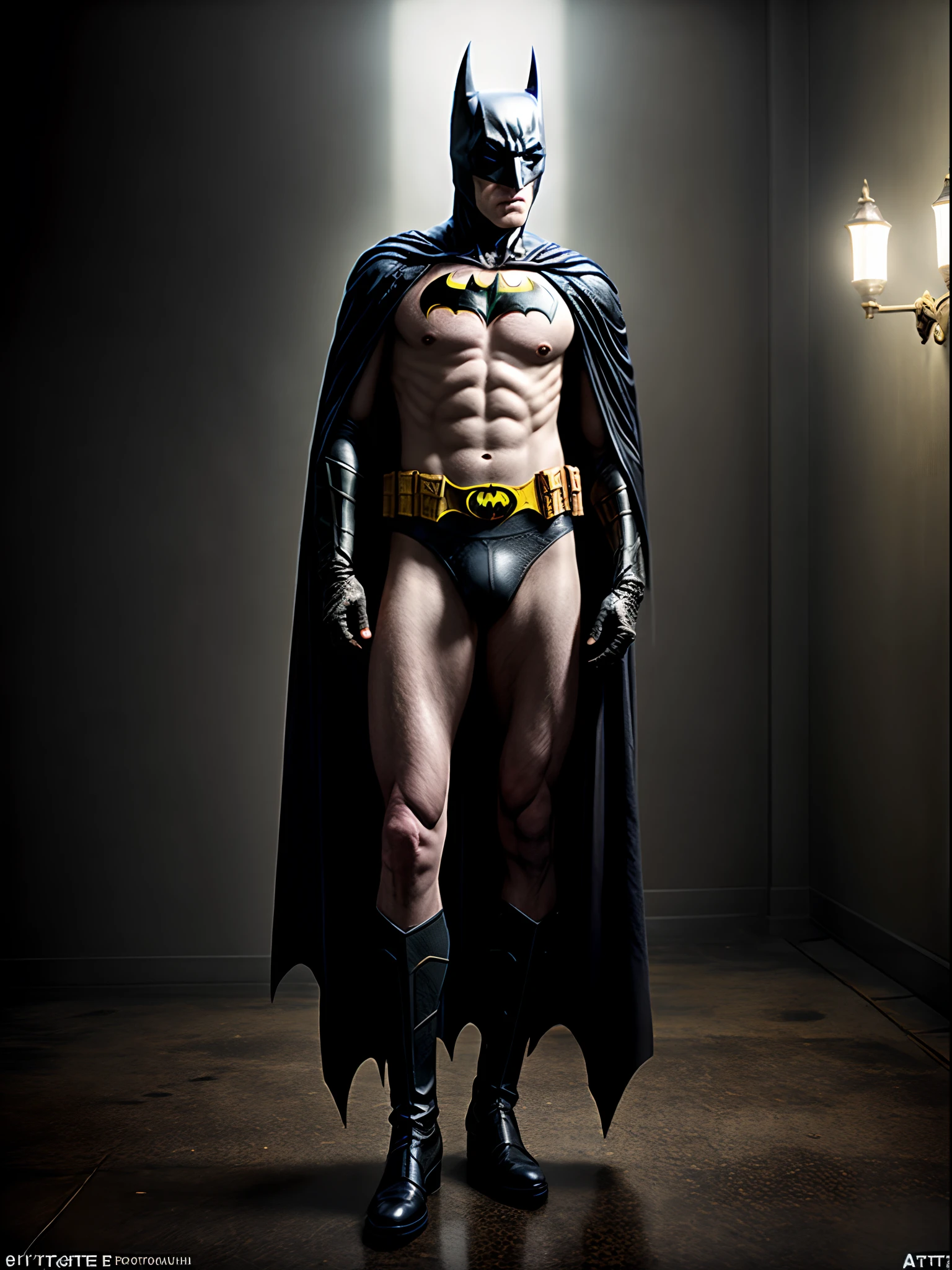 Jeff Daniels being Batman selfie with Joker fans. black cape with a gold batman logo on it, Surrealism, anaglyph, stereogram, tachi-e, pov, atmospheric perspective, 8k, super detail, accurate, best quality, in gotham city, scrutinized theme, perfect framing, modern art, purple tie, serious face, complex background, [[blaack and gold]], slate gray atmosphere, perfect lighting, perfect shading, (photorealistic:1.6), epic, realistic, faded, neutral colors, ((((hdr)))), ((((muted colors)))), intricate scene, by bugmAIster, artstation, hyperdetailed, cinematic shot, warm lights, dramatic light, intricate details, vignette, octane render, unreal engine, highly detailed, intricate