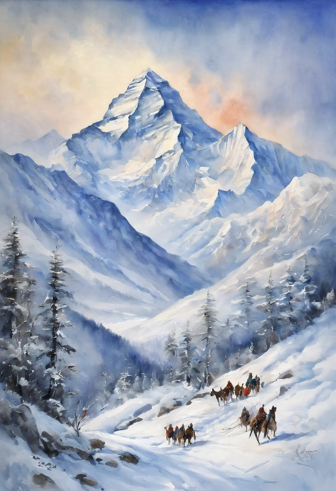 Winters、snow mountains、Mount Everest、First ascent of Mount Everest、crew、Mountaineering teams、the wind、yuki、
