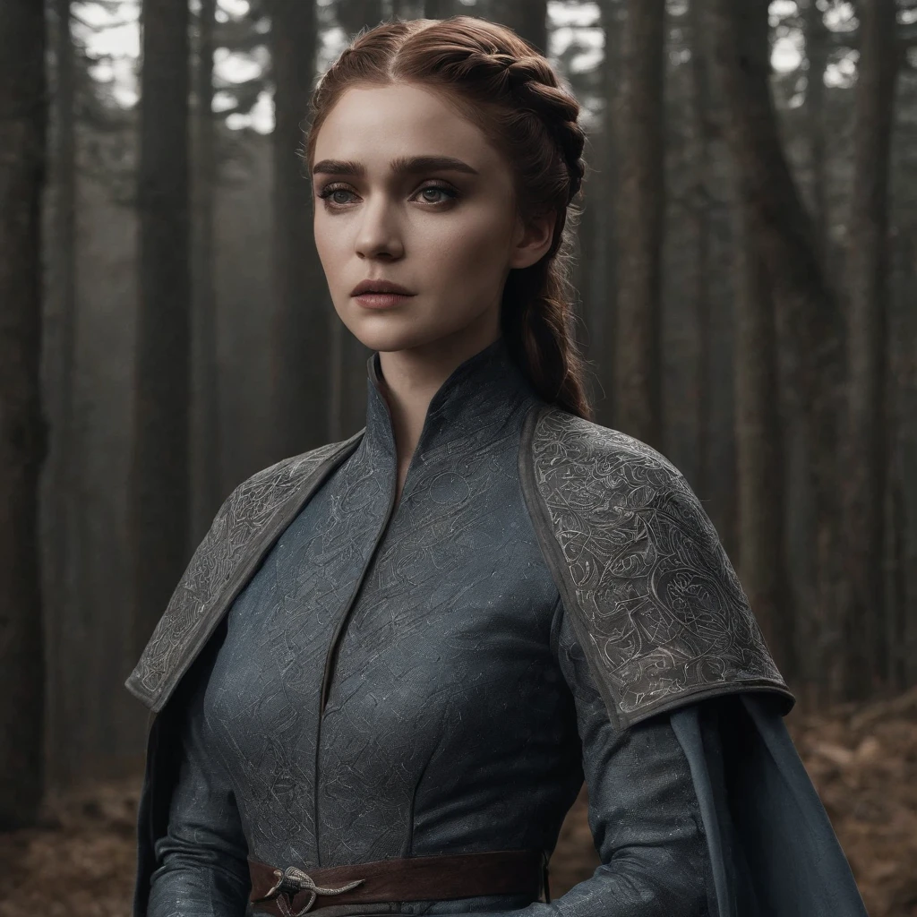 Eerie Game of Thrones style, halloween costume, photo, cinematic, 8k