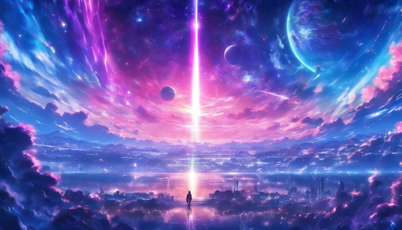 ((Masterpiece))，(Best quality))，Magnificent space image scene，Interstellar