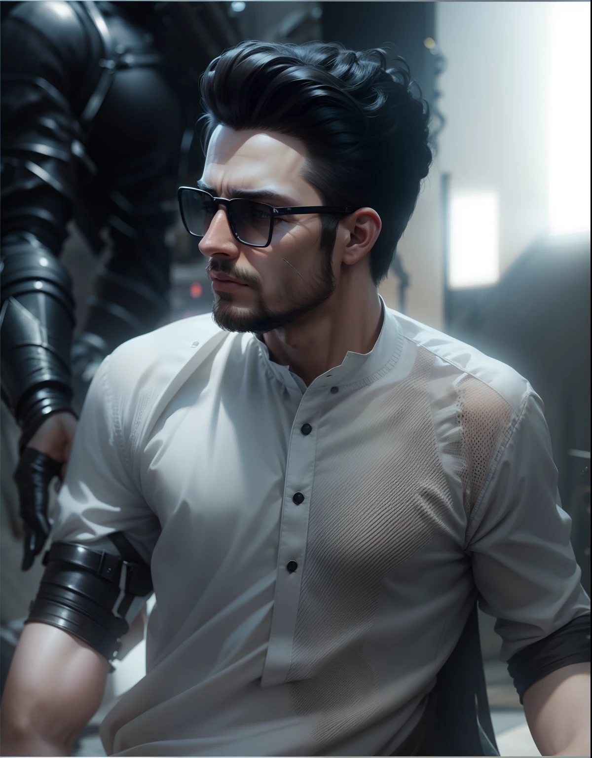 Change background , dressing and creat descent look realistic face,8k , ultra realistic