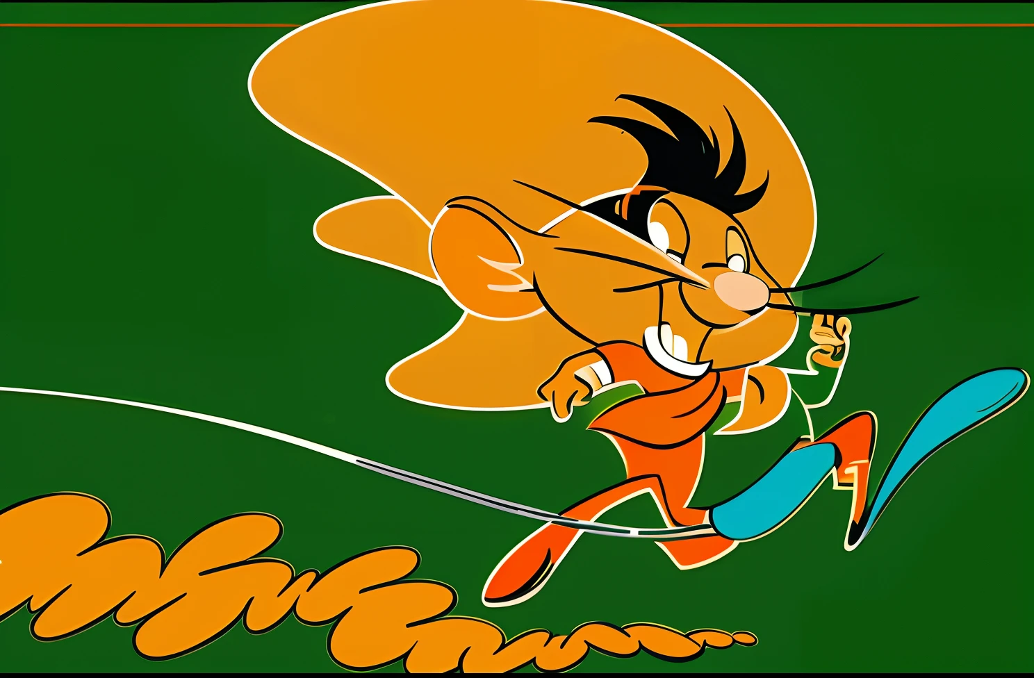 cartoon of a woman running with a tennis racket in her hand, inspired by Hanna-Barbera, hanna barbera, hanna barbera style, stanley mouse, by Hanna-Barbera, cartoon image, anthropomorphic mouse, cartoon character, tom and jerry, an anthropomorphic rat, cartoon illustration, loony tunes style, lucky luke