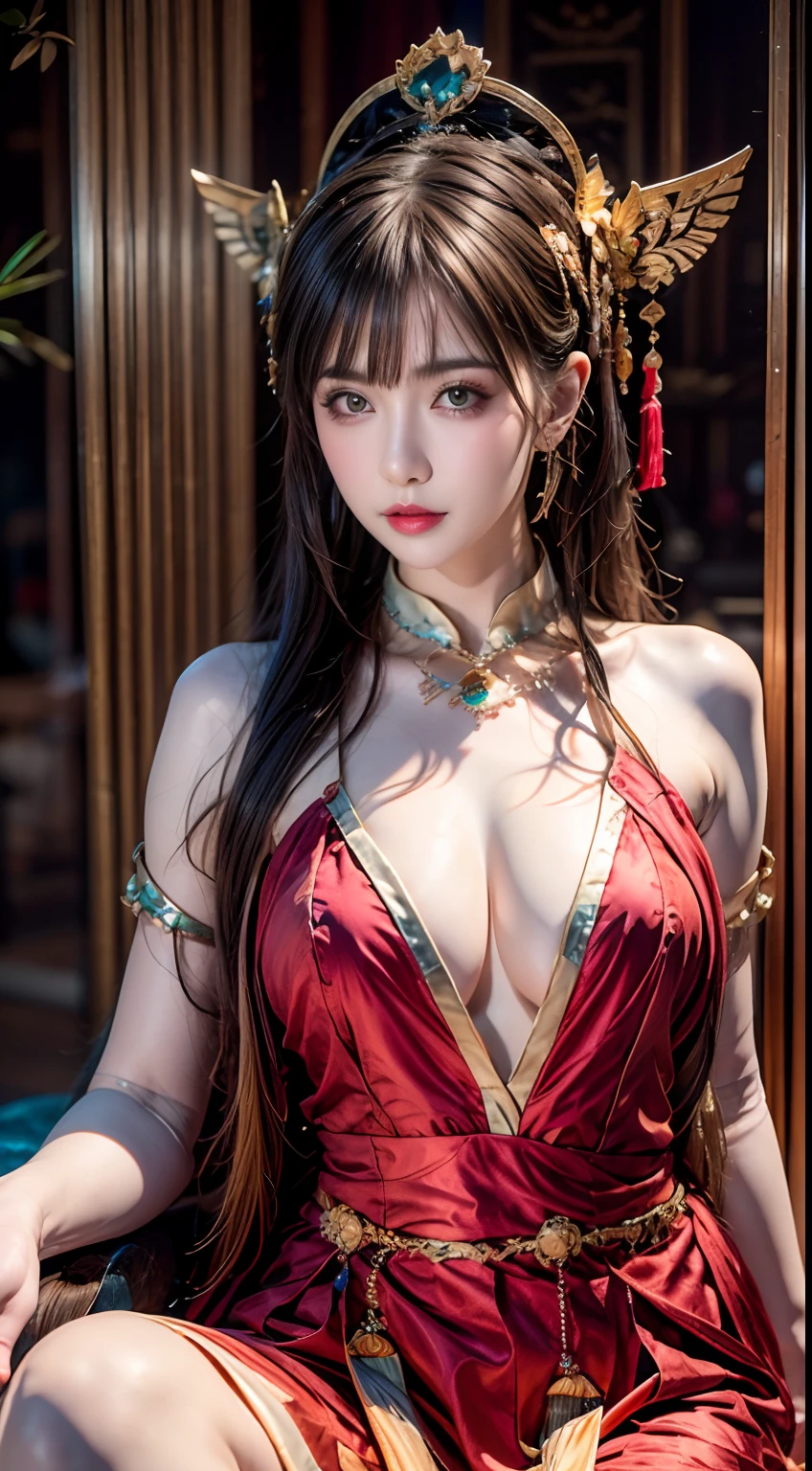 realisticlying, Hyper-detailing, ember, (Layered Bob:1.3), 动态照明, ((sexyposture)), (Glow Skin: 1.5), tmasterpiece, top-quality, absurderes, Look at viewers, (blonde and pink hair), Deep Purple Clear Eyes,((Shota,A detailed eye,Eyes Like Gems,Colorful eyes,Twinkle Eyes:1.3)), slenderness, hight resolution, tack sharp focus, depth of fields, detailedeyes, sharp keen eyes, (Realistic eyes)),Wistful expression(Shy and drooling),,jingle, barechested,Spread your legs apart,Squat, Sunrise sky, (,(fullnude):1.3))shoun,hand job