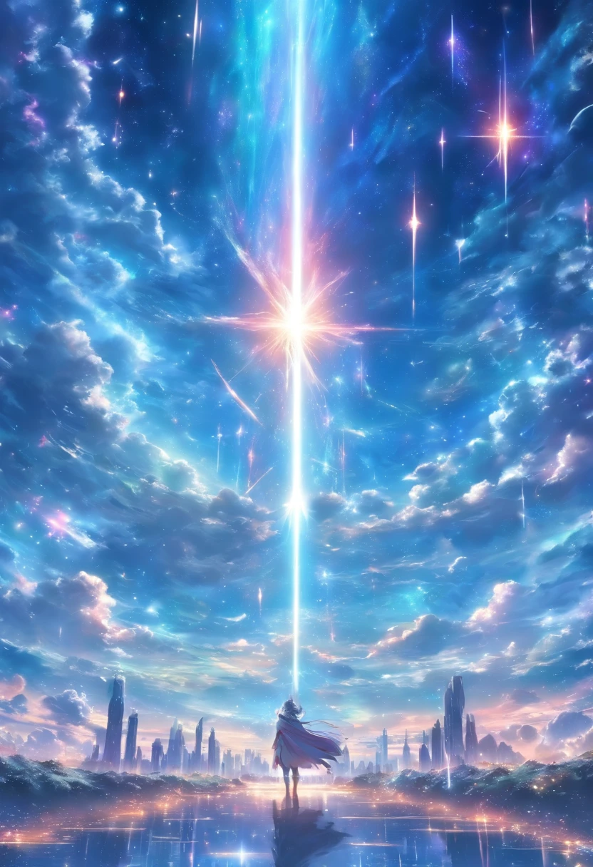 ((Masterpiece))，(Best quality))，Magnificent space image scene，Interstellar，Huge star gates，Spaceship，Shining starry sky，8K，super-fine，high qulity