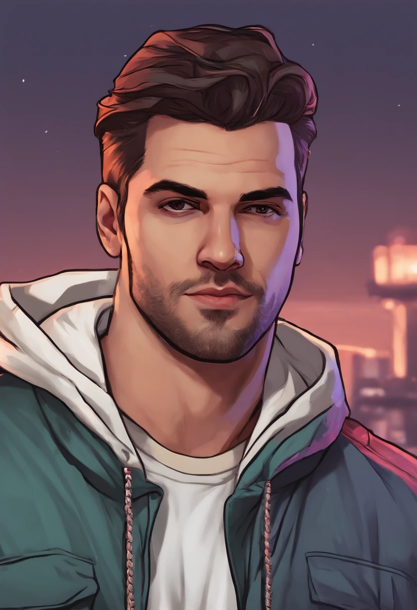 Nahaufnahme einer Person, who wears a hoodie and a hoodie, Youtuber, GTA Chinatowon Kunststil, IG Studios Anime-Stil, Webtoon, GTA-Kunststil, Videospiel-Avatar, Kunst GTA 5 Comics, Webtoons, Twitch-Streamer, Cartoon-Kunststil, h3h3, GTA-Artstyle, ruan niedlich vtuber, GTA 5 Cover-Stil